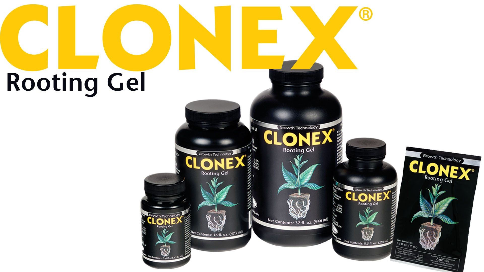 Rockwool Cloning Clonex Clone Solution 1 Quart Or 1 Gallon - Rooting Gel  For Cuttings, Rockwool, Cloning Clone Solution Quart