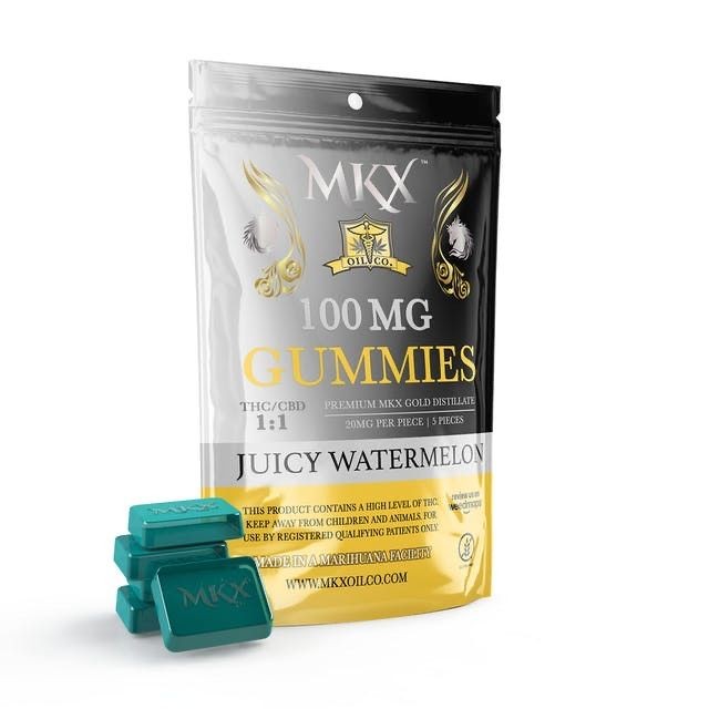 MKX Oil Company: Juicy Watermelon Gummies 100mg | Leafly