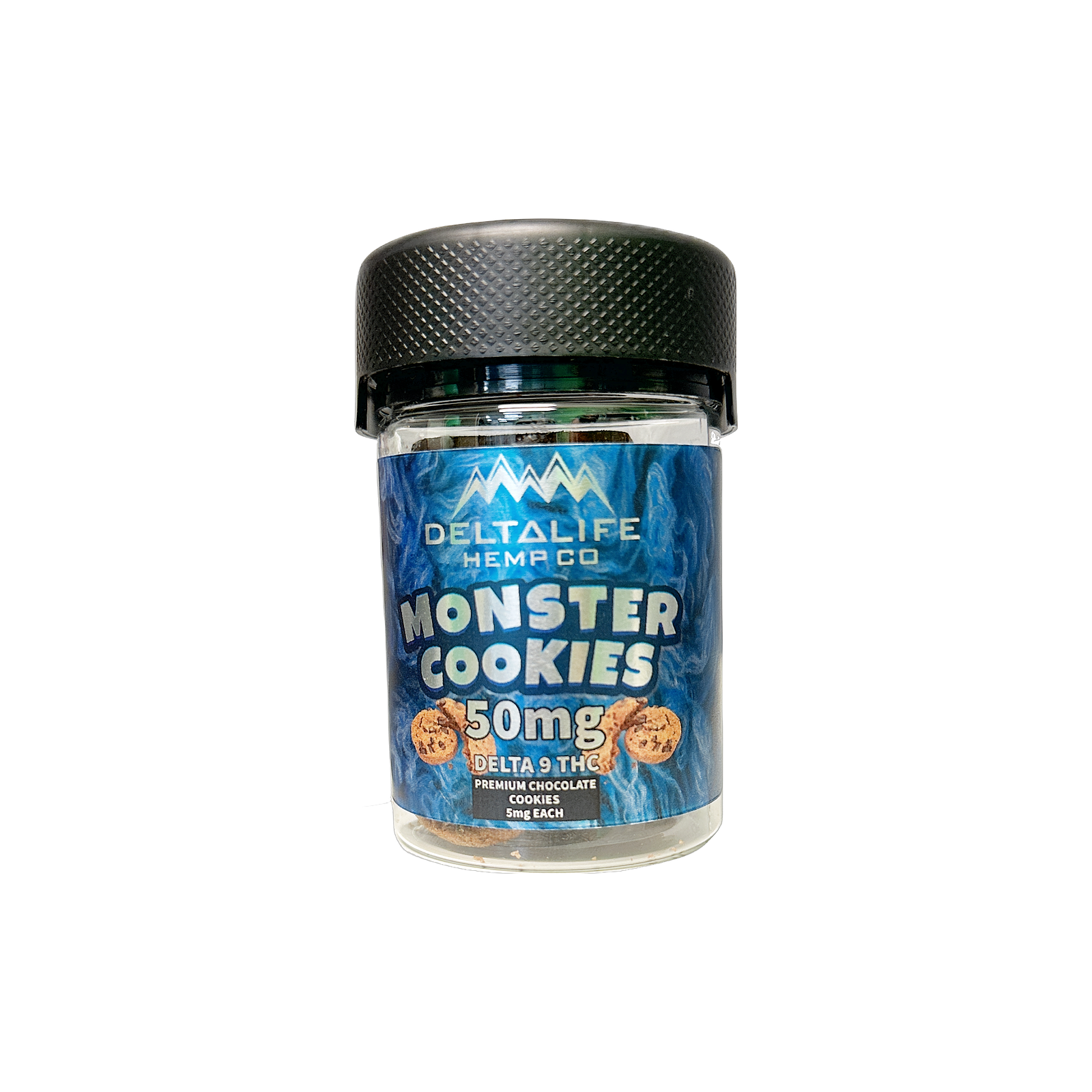 Delta Life Hemp Delta 9 Mini Monster Cookies 50mg Leafly