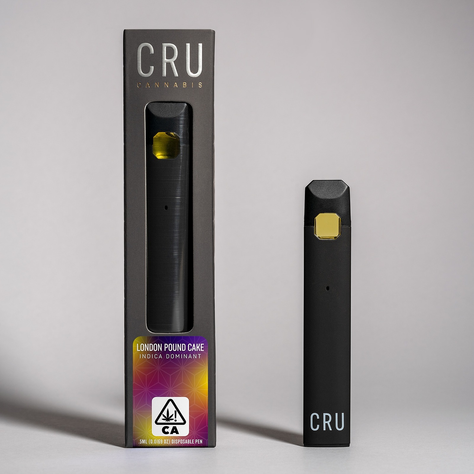 CRU Cannabis London Pound Cake (0.5ml Disposable Pen) Leafly