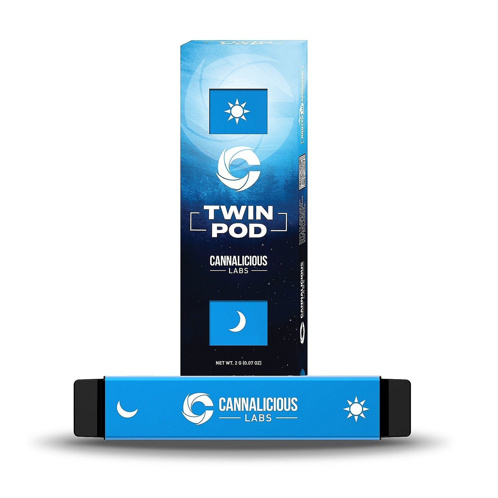 Cannalicious Labs Twin Pod Vape Cart Indica/Hybrid Strawberry