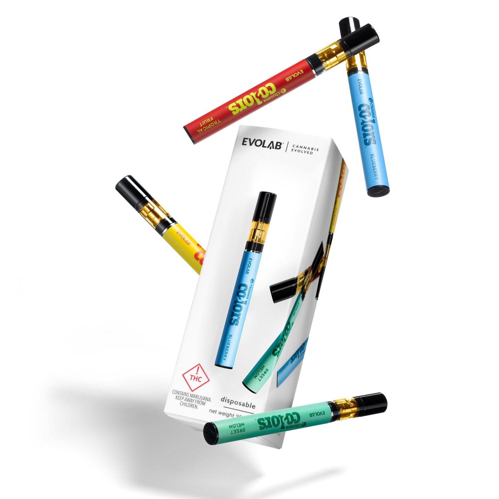 Evolab Blueberry Colors Disposable Pen 0.3g Leafly