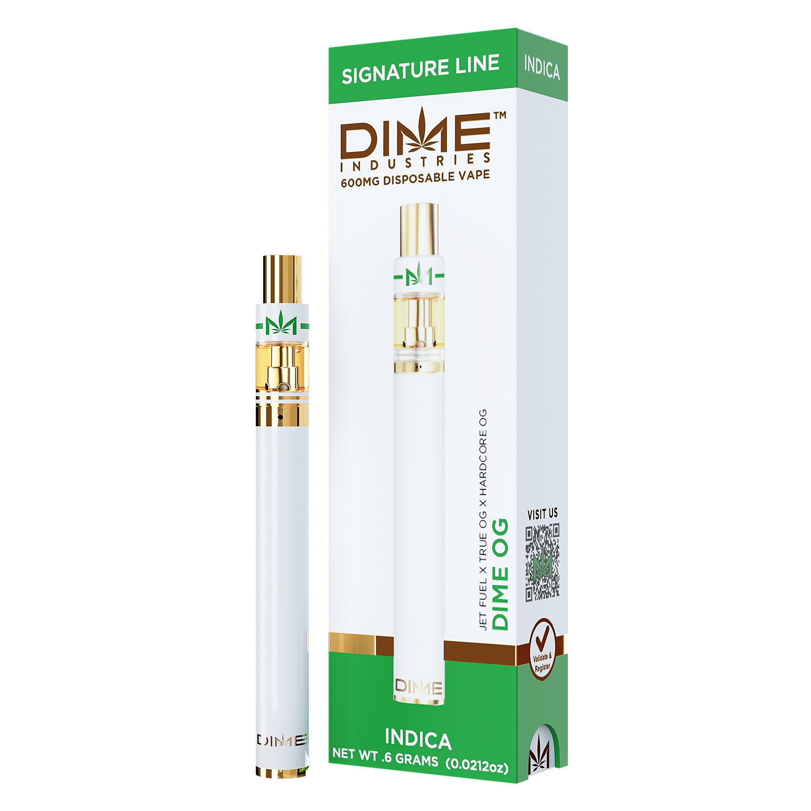 Dime Industries Dime OG Disposable Pen 0.6g Leafly