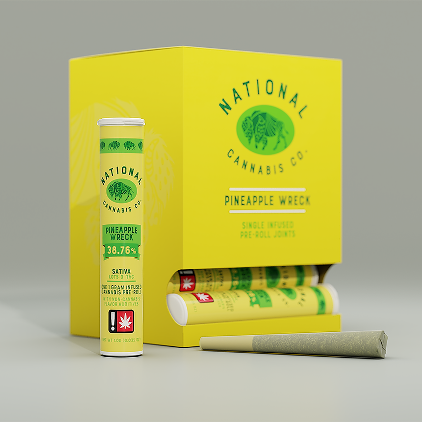 National Cannabis Company: Pineapple Wreck Flavored