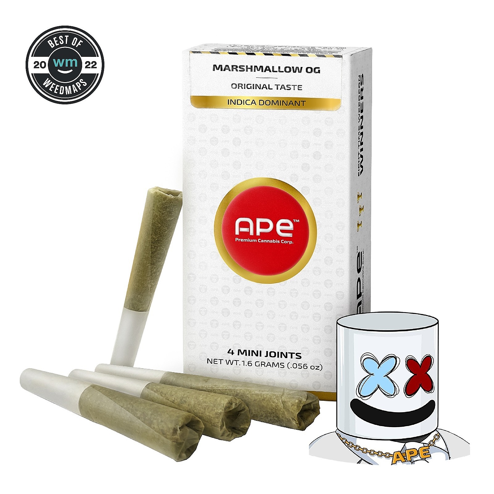 APE Premium Cannabis Corp. MARSHMALLOW OG Mini Joint 1.6 g Leafly