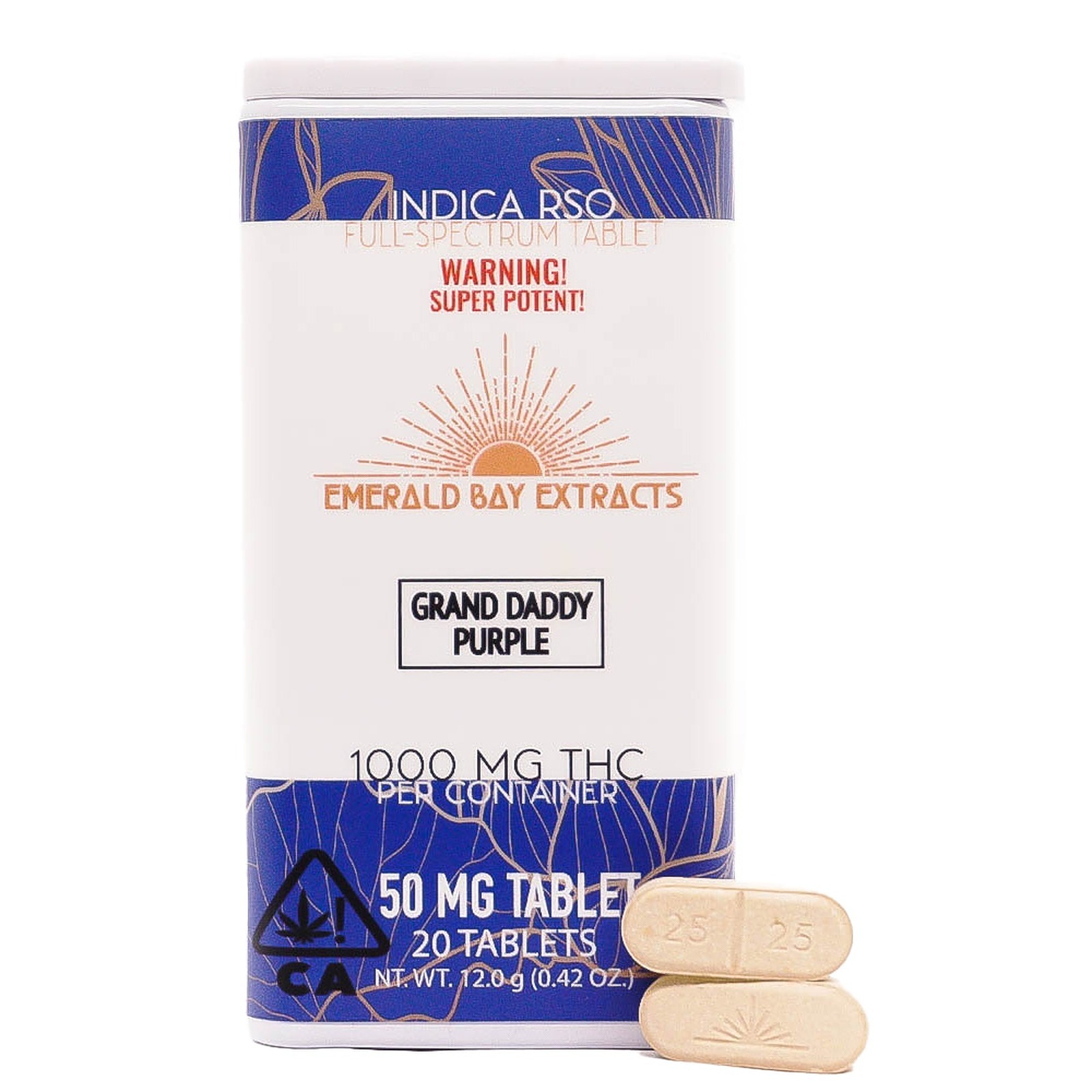 Emerald Bay Extracts Grand Daddy Purple RSO Tablet [50mg] (1000mg