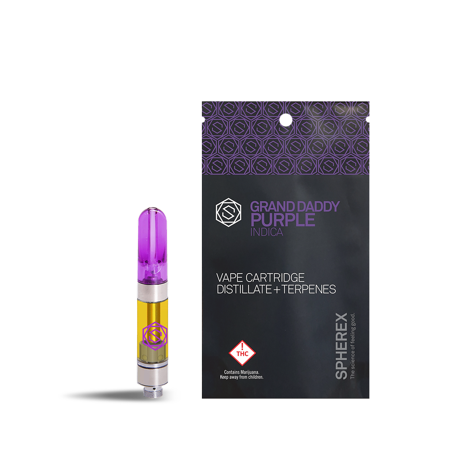 Spherex: GRAND DADDY PURPLE 1,000 mg Vape Cartridge | Leafly