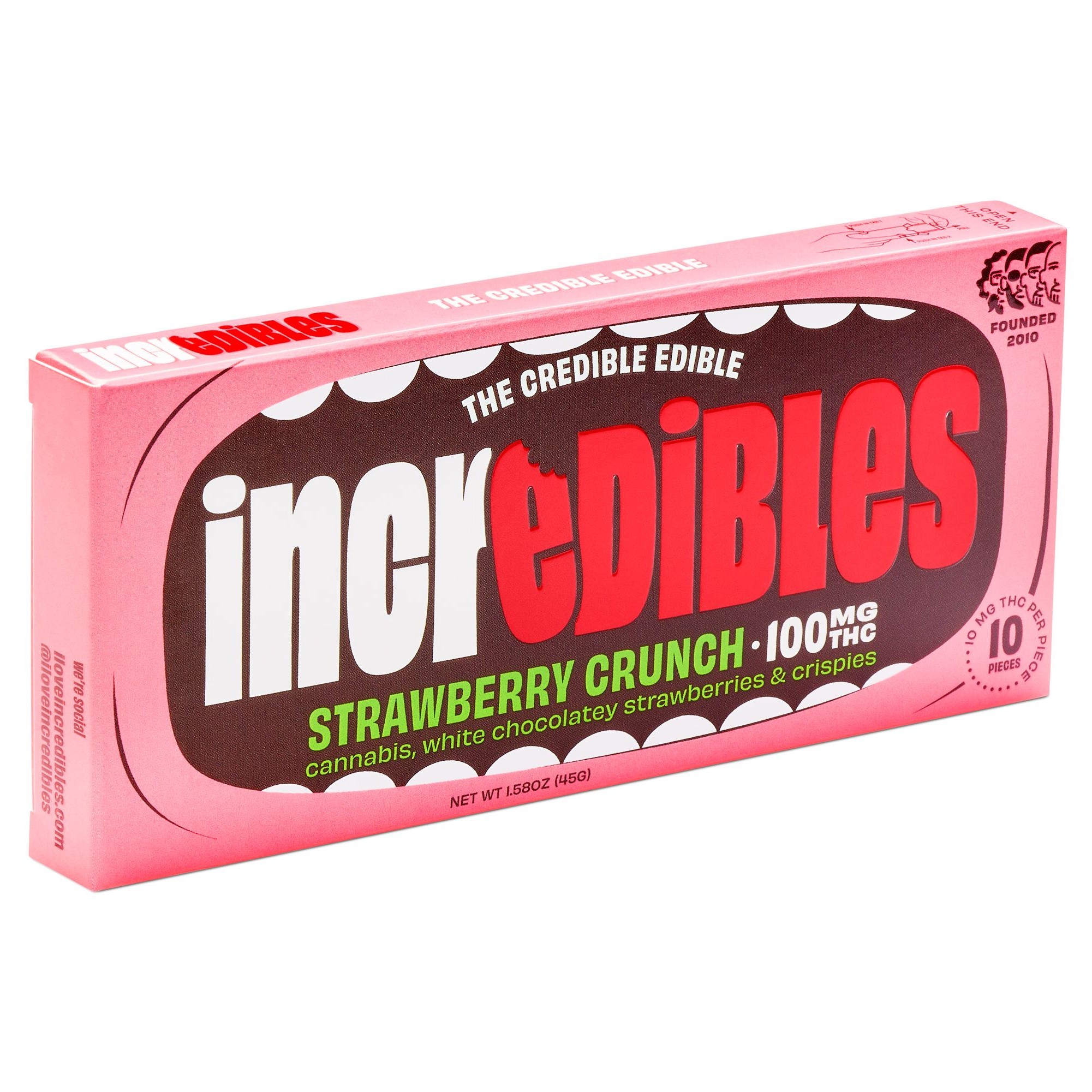 Incredibles: Incredibles - Strawberry Crunch - Chocolate - 100mg | Leafly