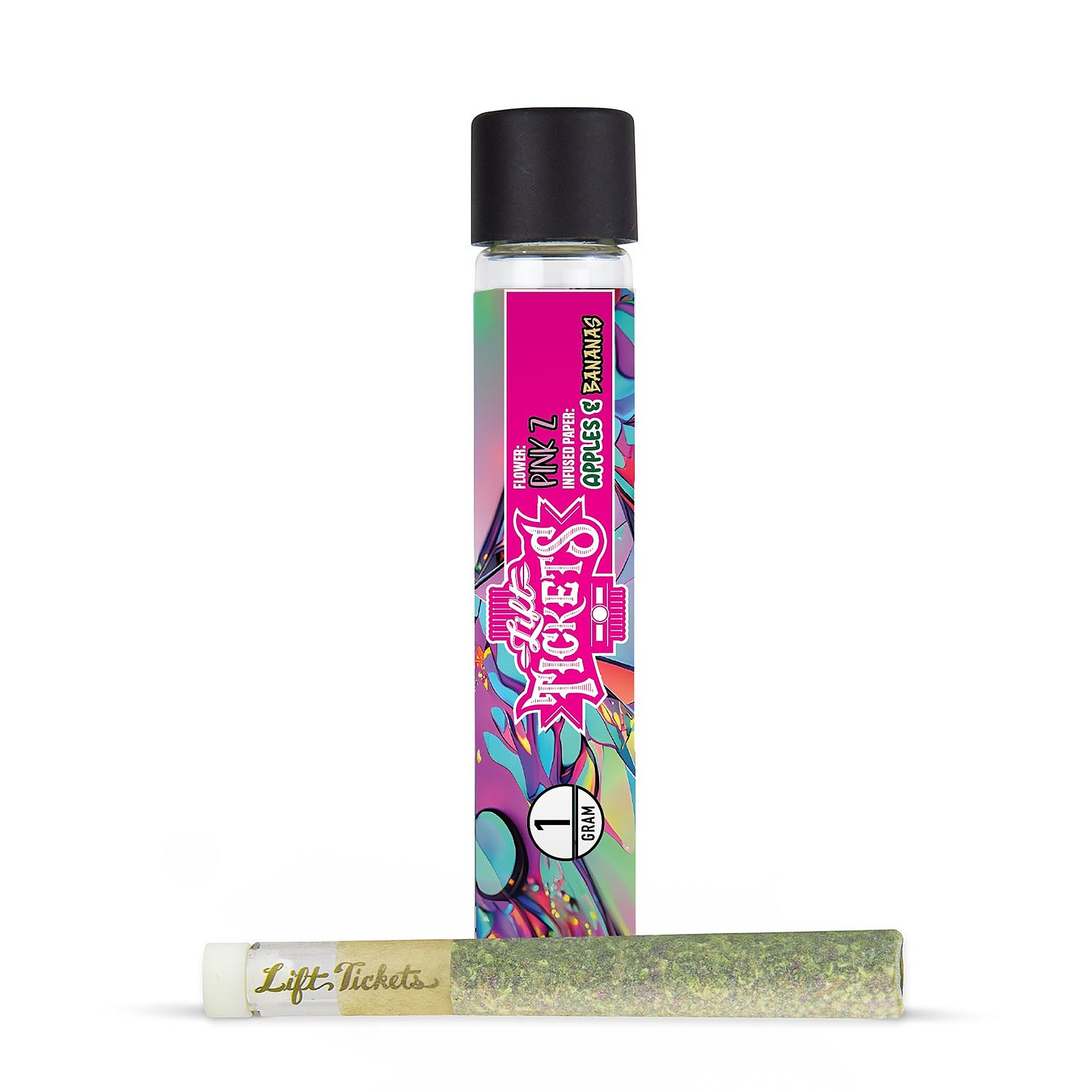 Lift Tickets Pink Z x Apples & Bananas Glass Tip Infused PreRoll 1g