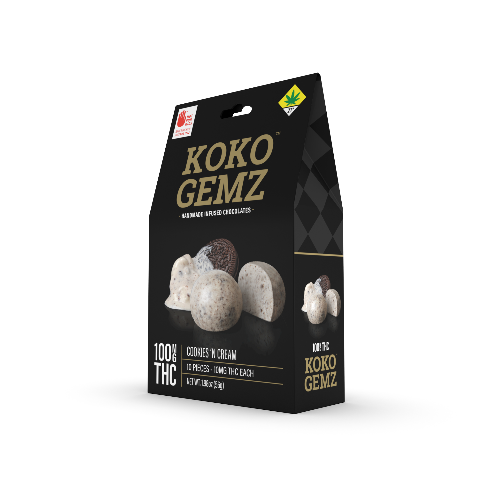 KN Koko Gemz - Cookies N' Cream - 10 PK
