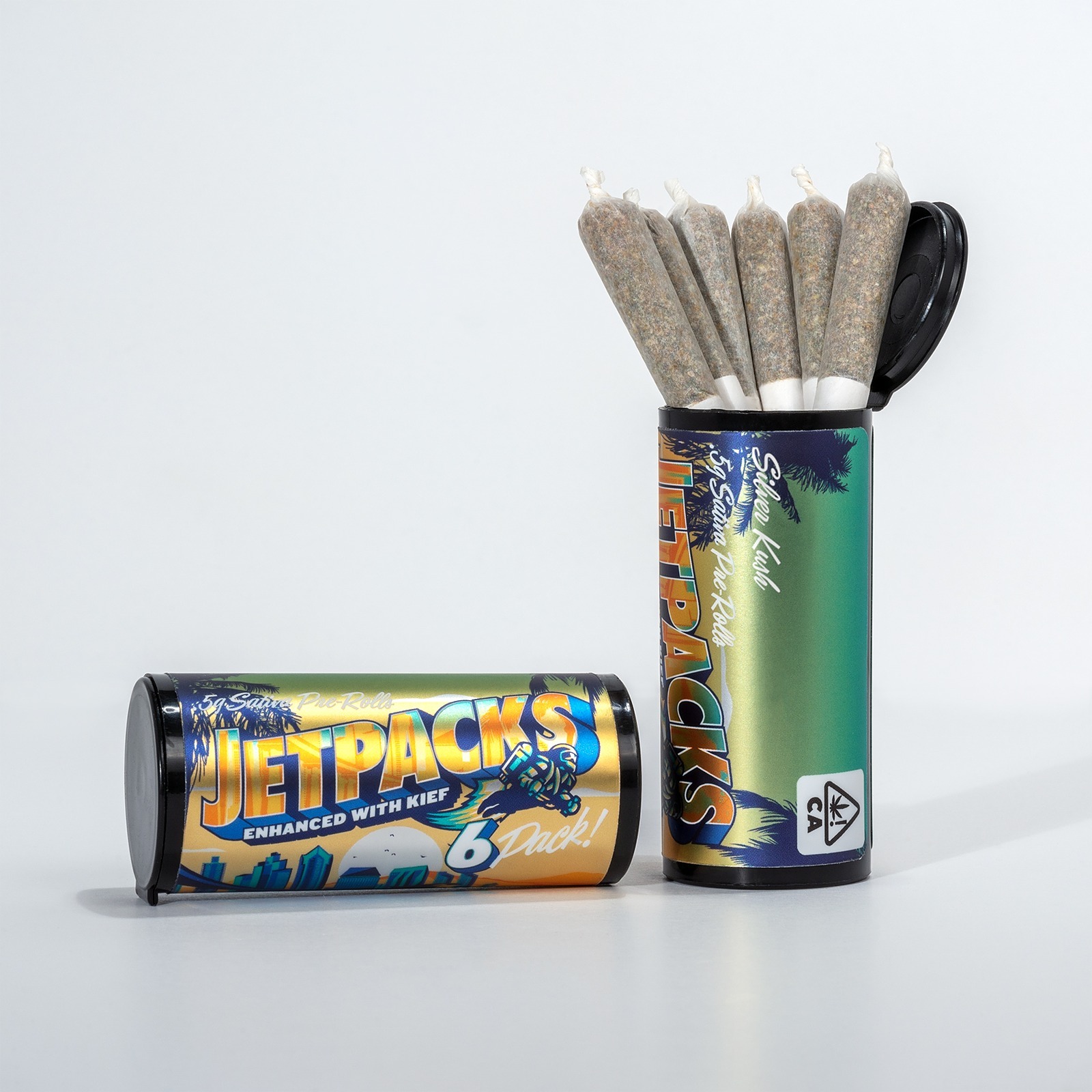 Jetpacks Silver Kush 0.5G Sativa Kief Enhanced PreRoll 6 pack Leafly