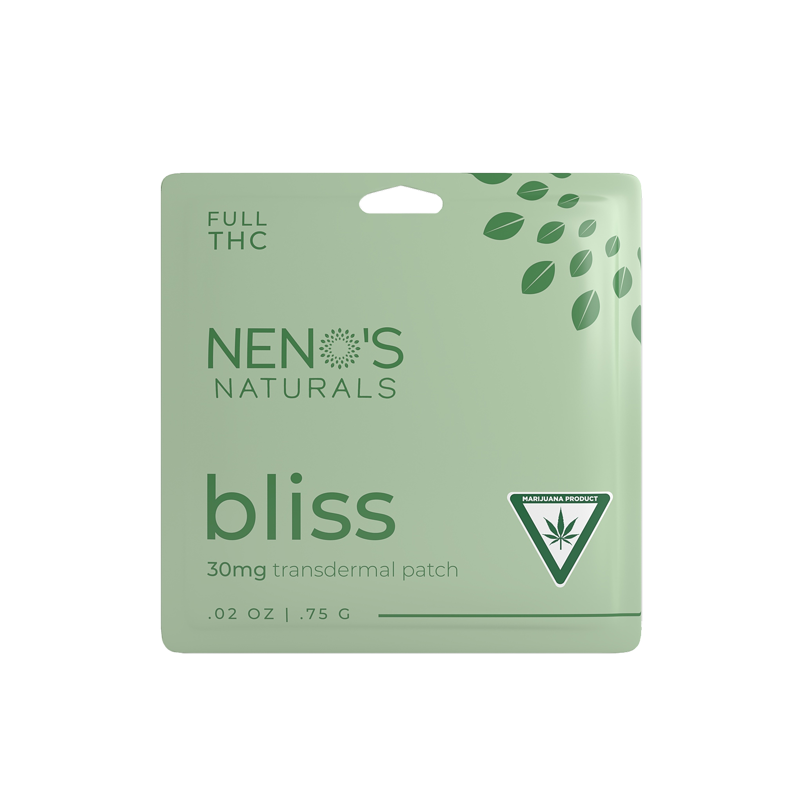 Neno's Naturals THC Bliss Patch 30mg