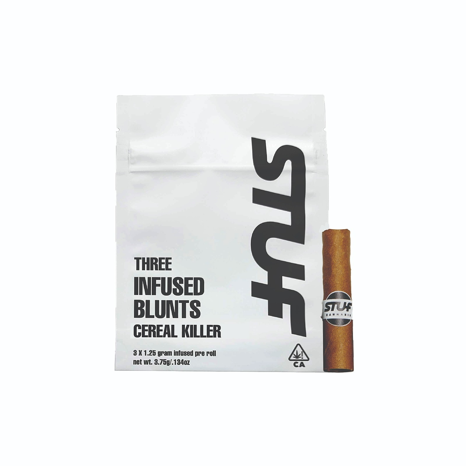 Stuf Cannabis Cereal Killer Three Infused Blunts (3 x 1.25g) Leafly