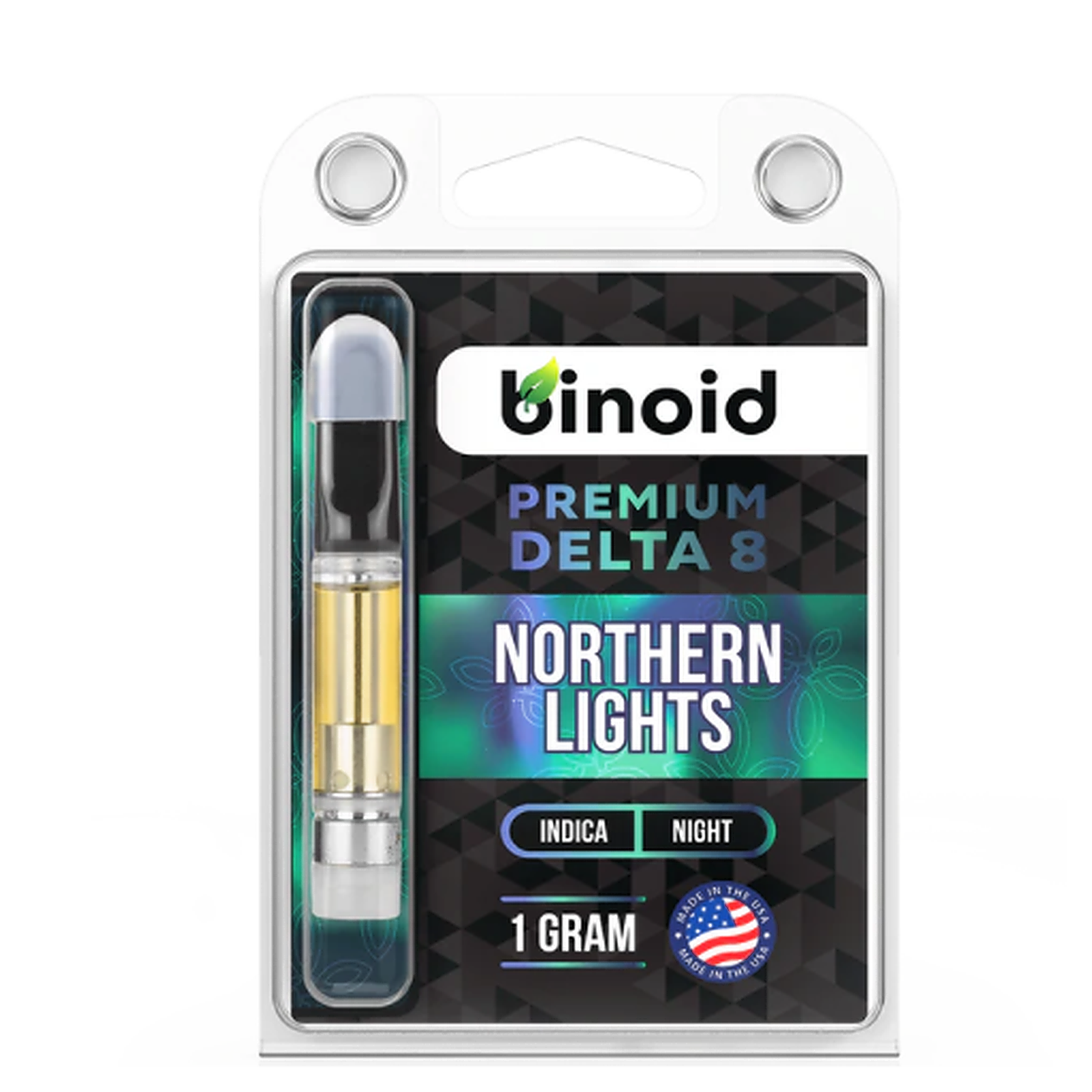 Binoid: Delta 8 THC Vape Cartridge - Northern Lights | Leafly