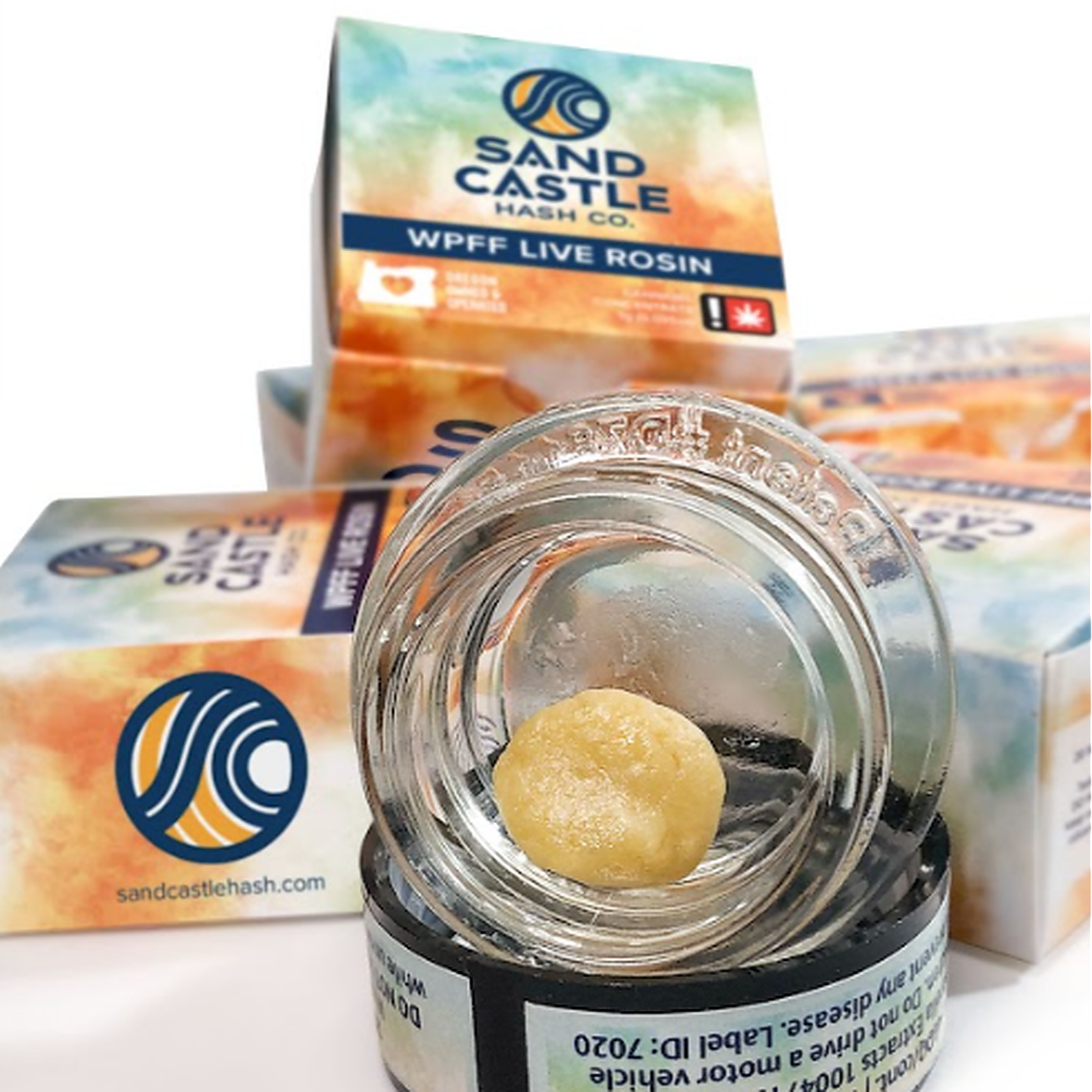 Sand Castle Hash Co.: x6* WPFF Live Rosin - Bahama Mama (Sativa) - 67.02%