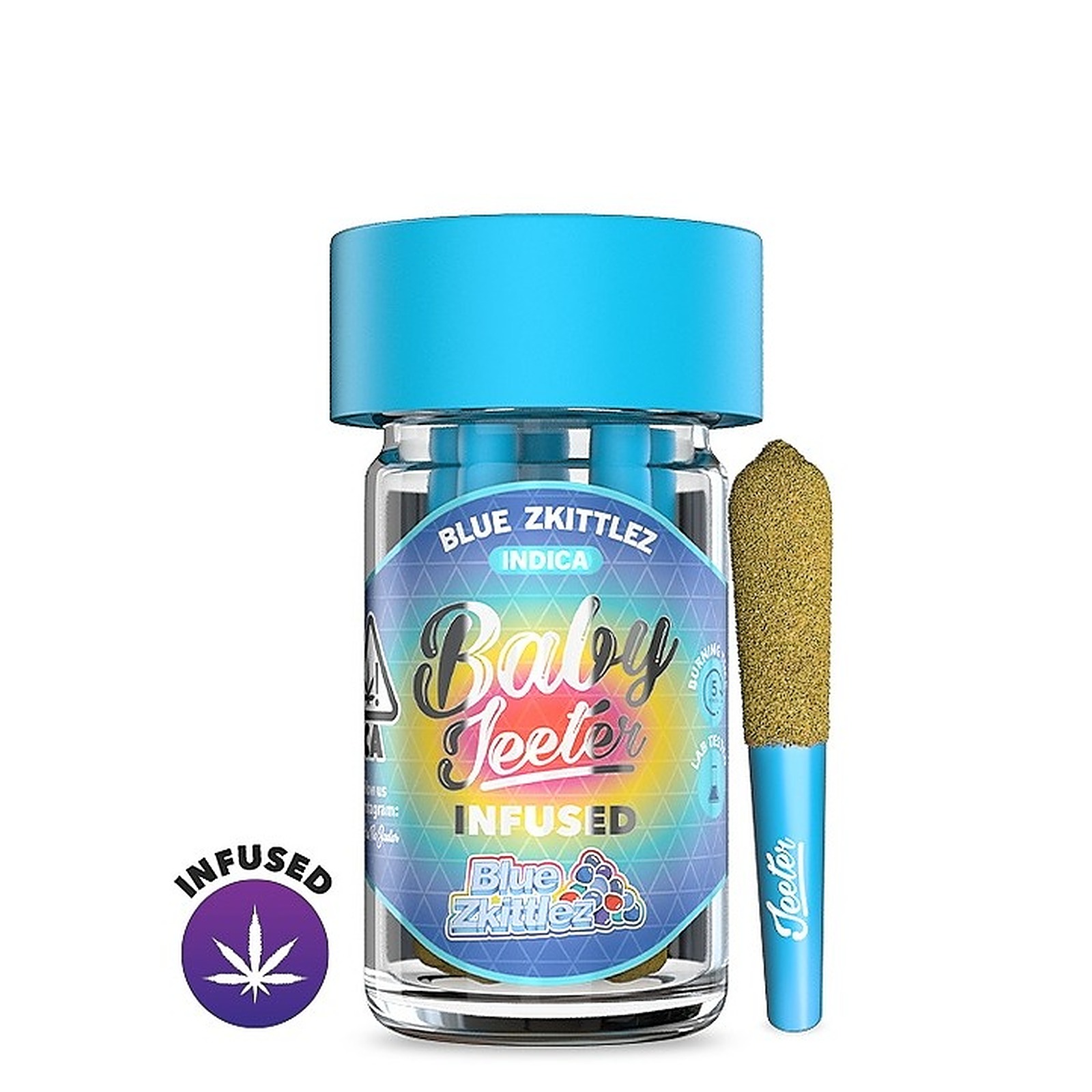 Blue Zkittlez Infused Baby Jeeter 5 Pack 2.5G