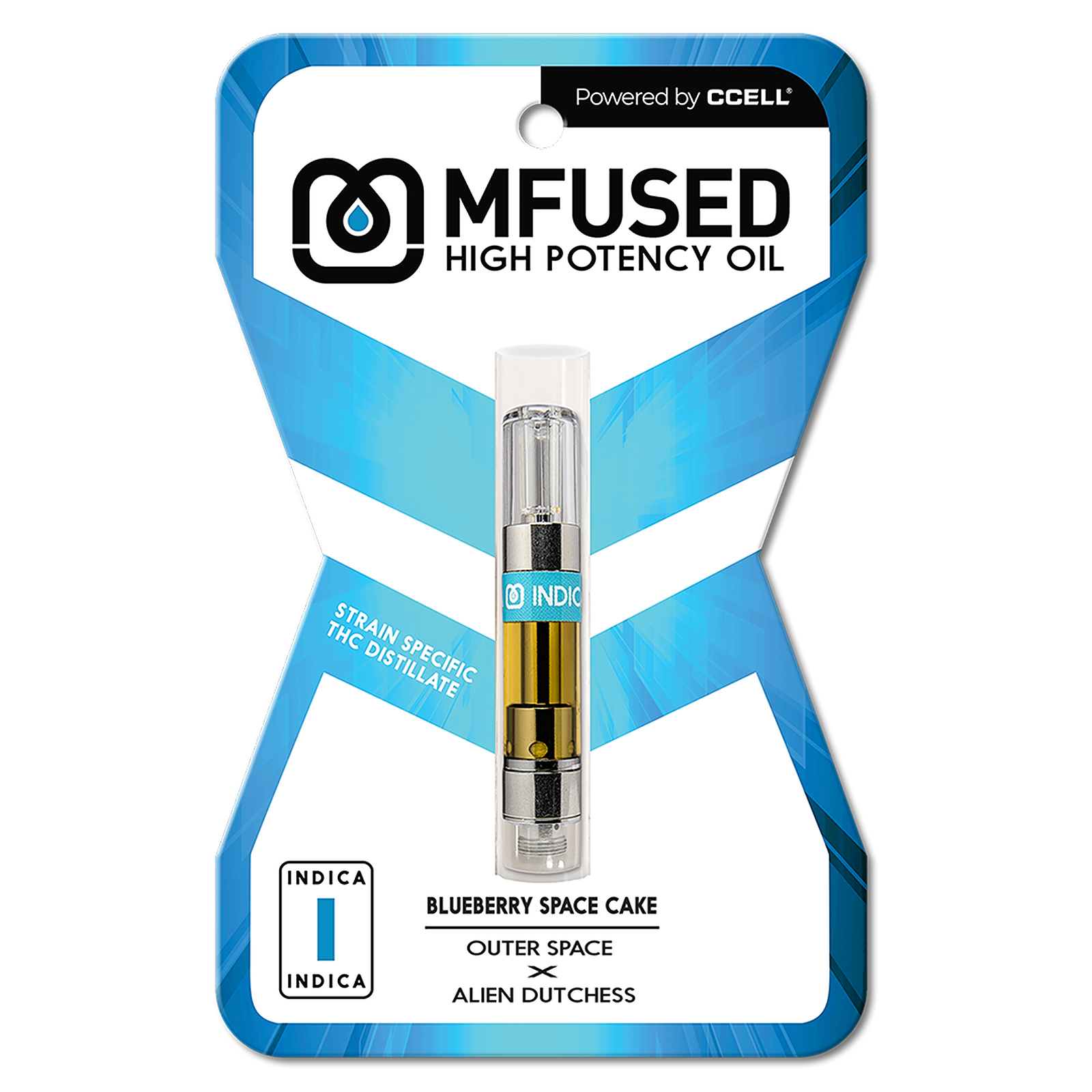 MFUSED Blueberry Space Cake Strain Specific Distillate Cartridge Leafly