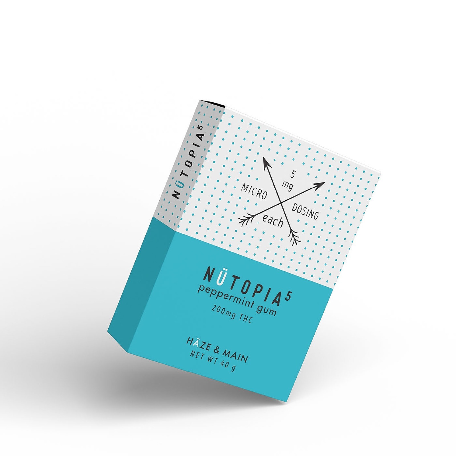 Haze & Main Haze & Main Nütopia Peppermint Chewing Gum 200mg Leafly