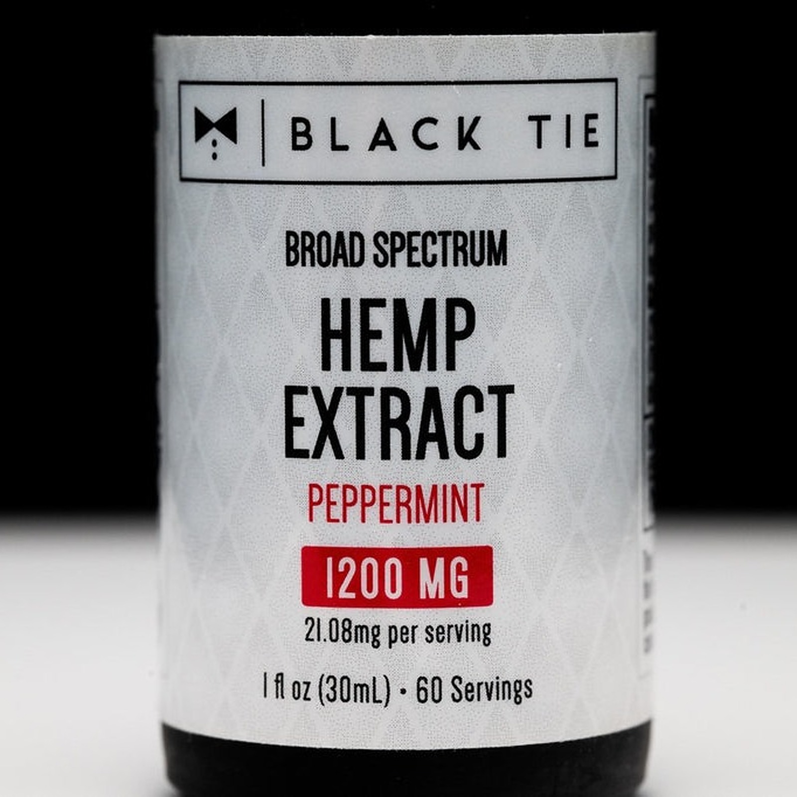 Black Tie CBD Broad Spectrum Tincture Peppermint (1200mg) Leafly