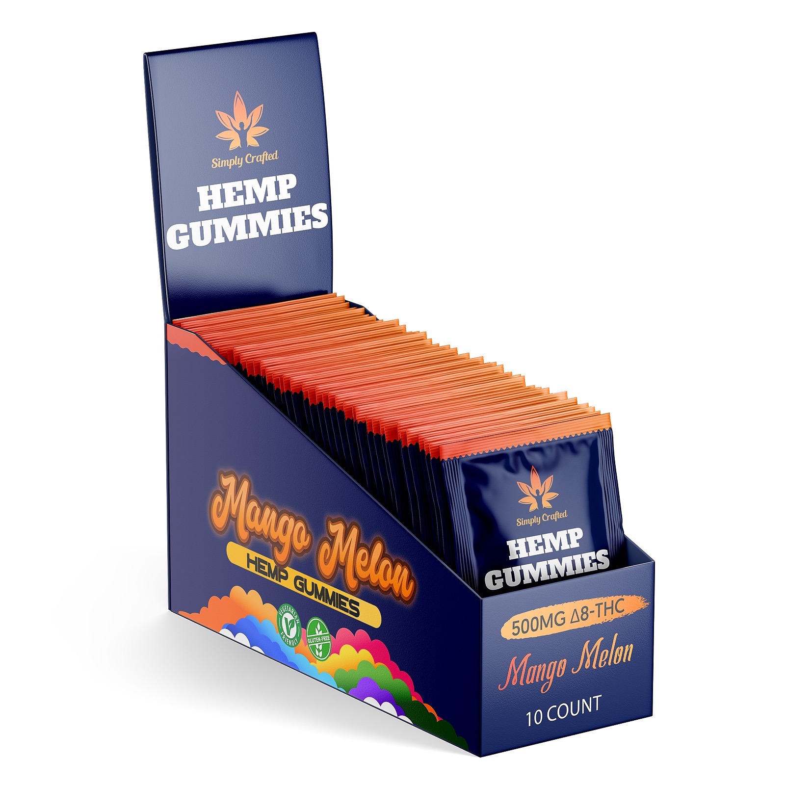 Simply Crafted 25 Off With Code Leafly 50mg Delta 8 Gummies Box Of 10 Packs Leafly 0700