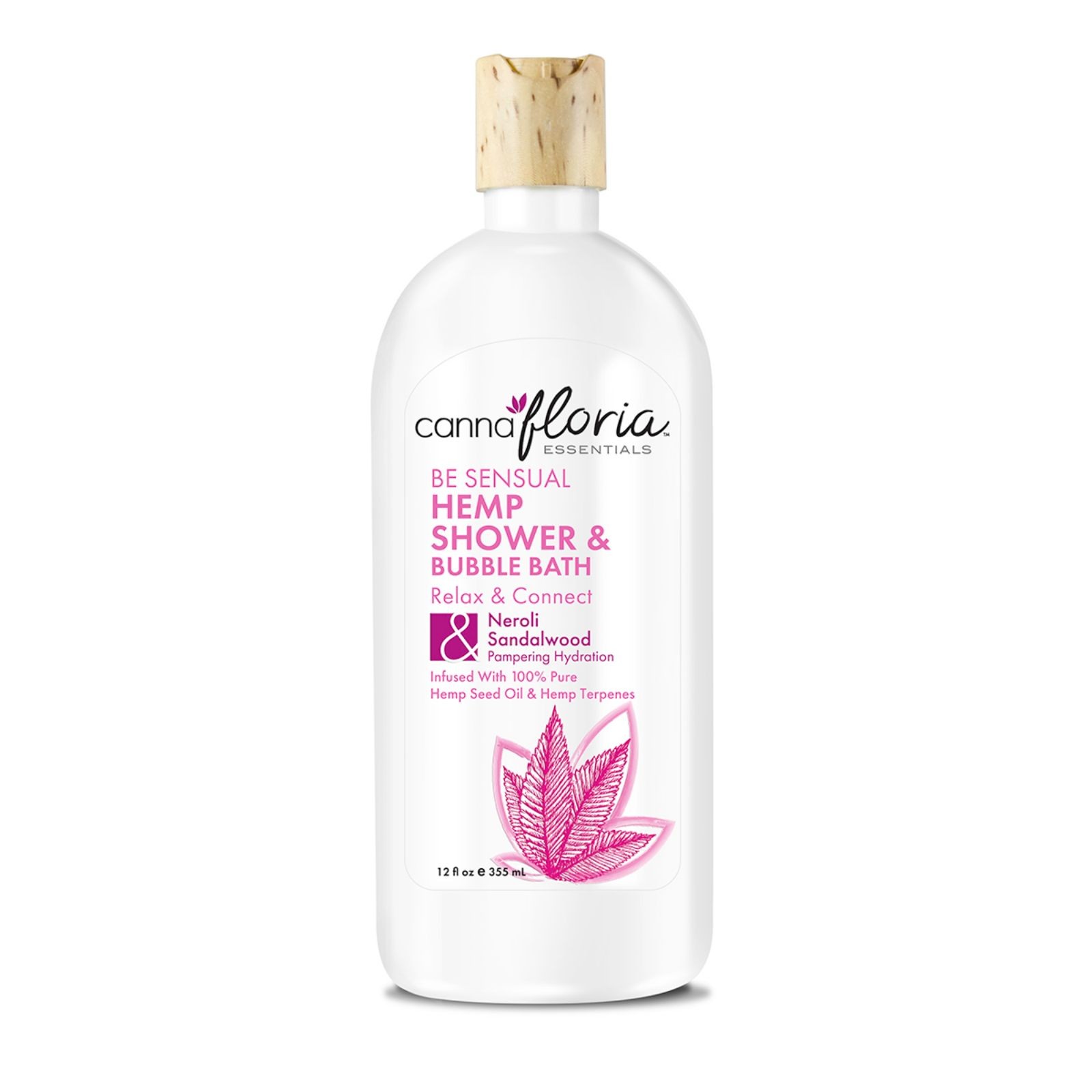 Cannafloria Essentials Be Sensual 12oz Hemp Shower & Bubbles Leafly