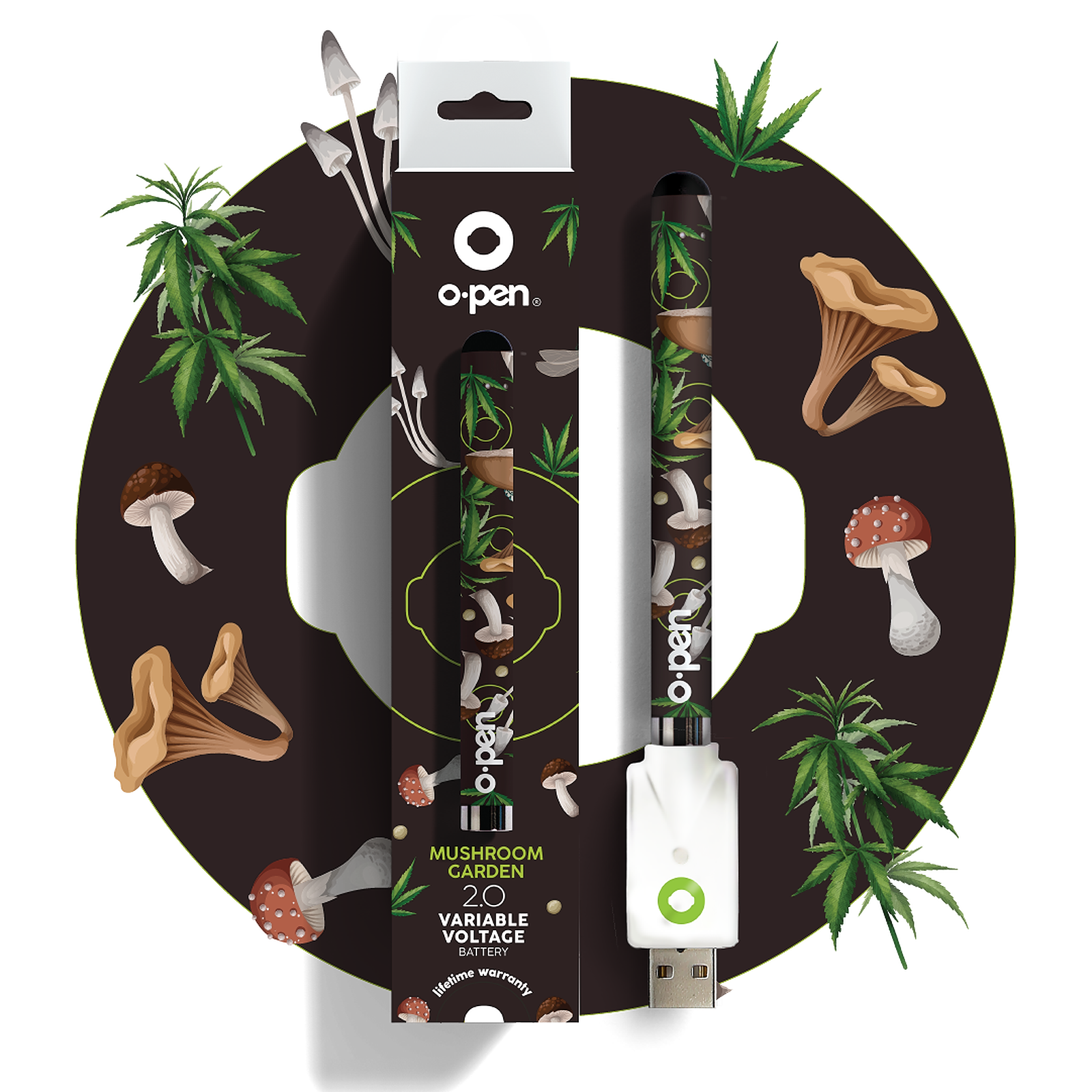 O.pen: O.pen 2.0 Mushroom Garden Battery