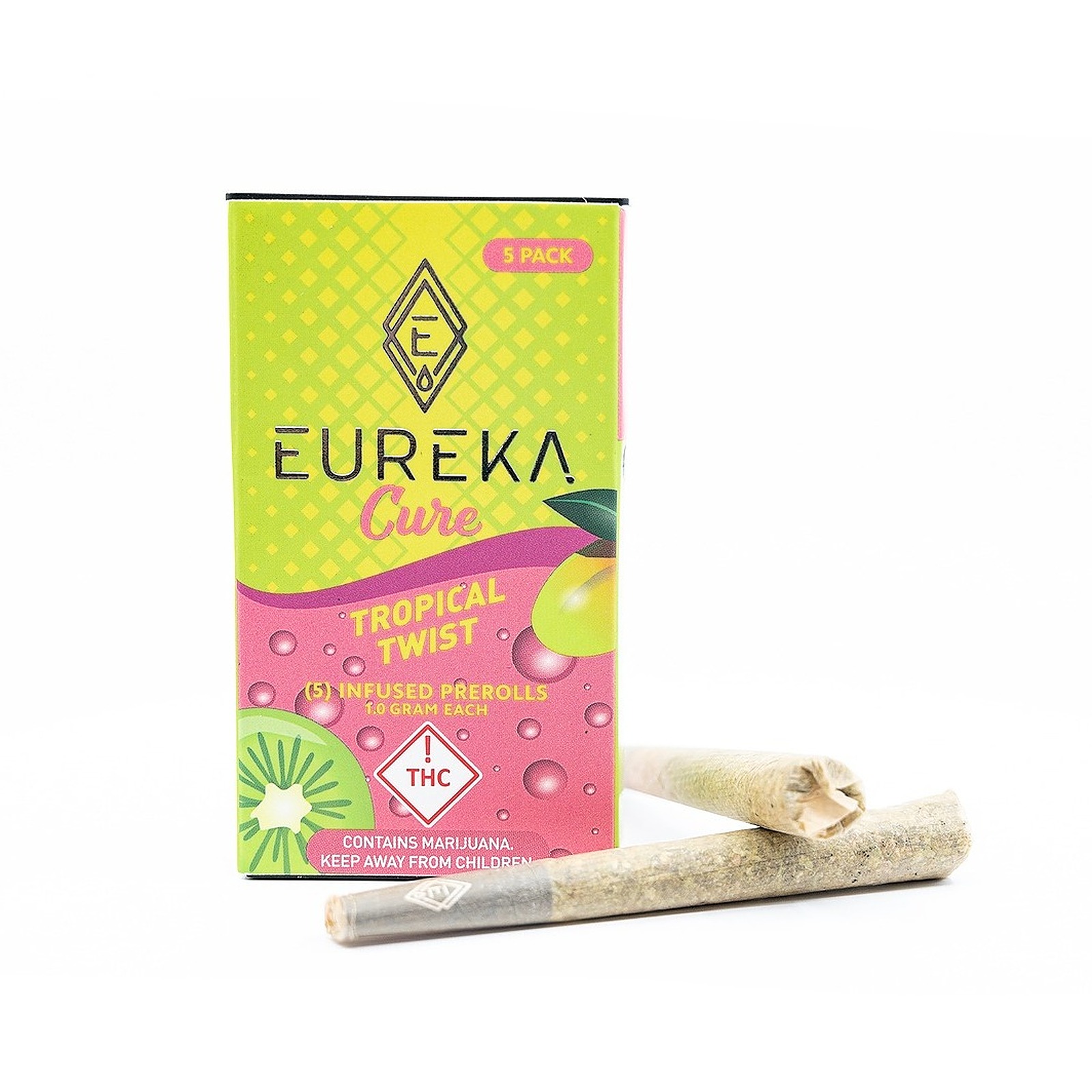 Eureka Vapor Eureka Cure 5 Pack Fusion Prerolls Tropical Twist Leafly