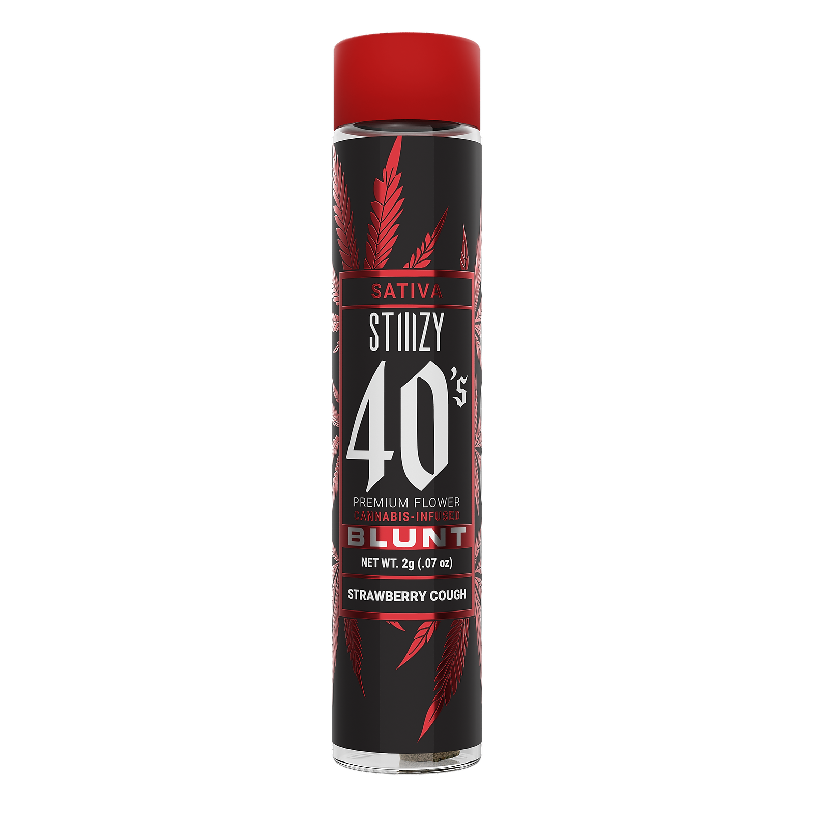 STIIIZY STRAWBERRY COUGH 40'S BLUNT 2G Leafly