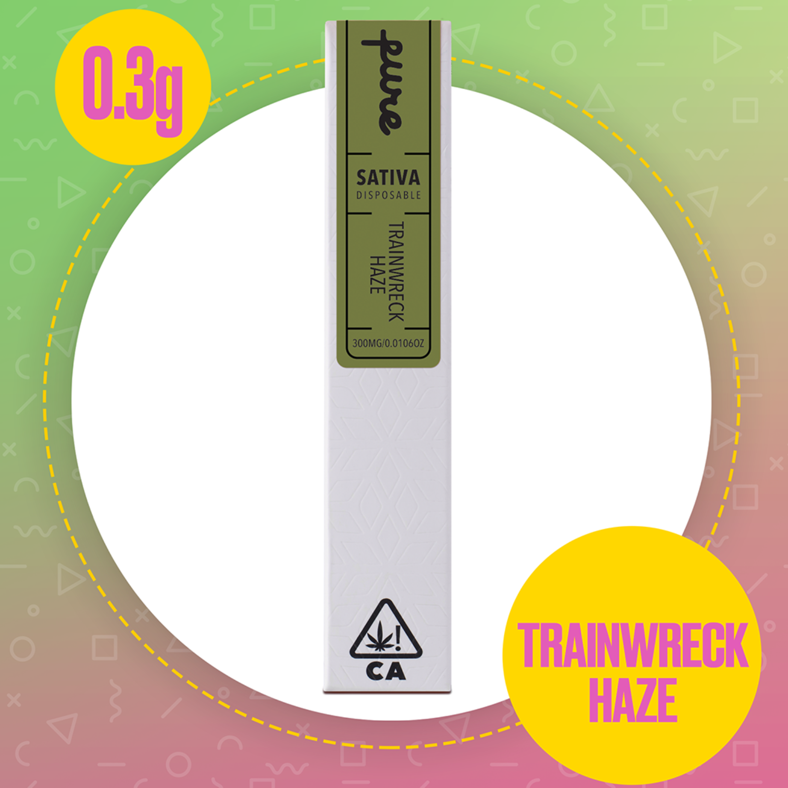 Pure Vape: Pure Disposable - Trainwreck Haze