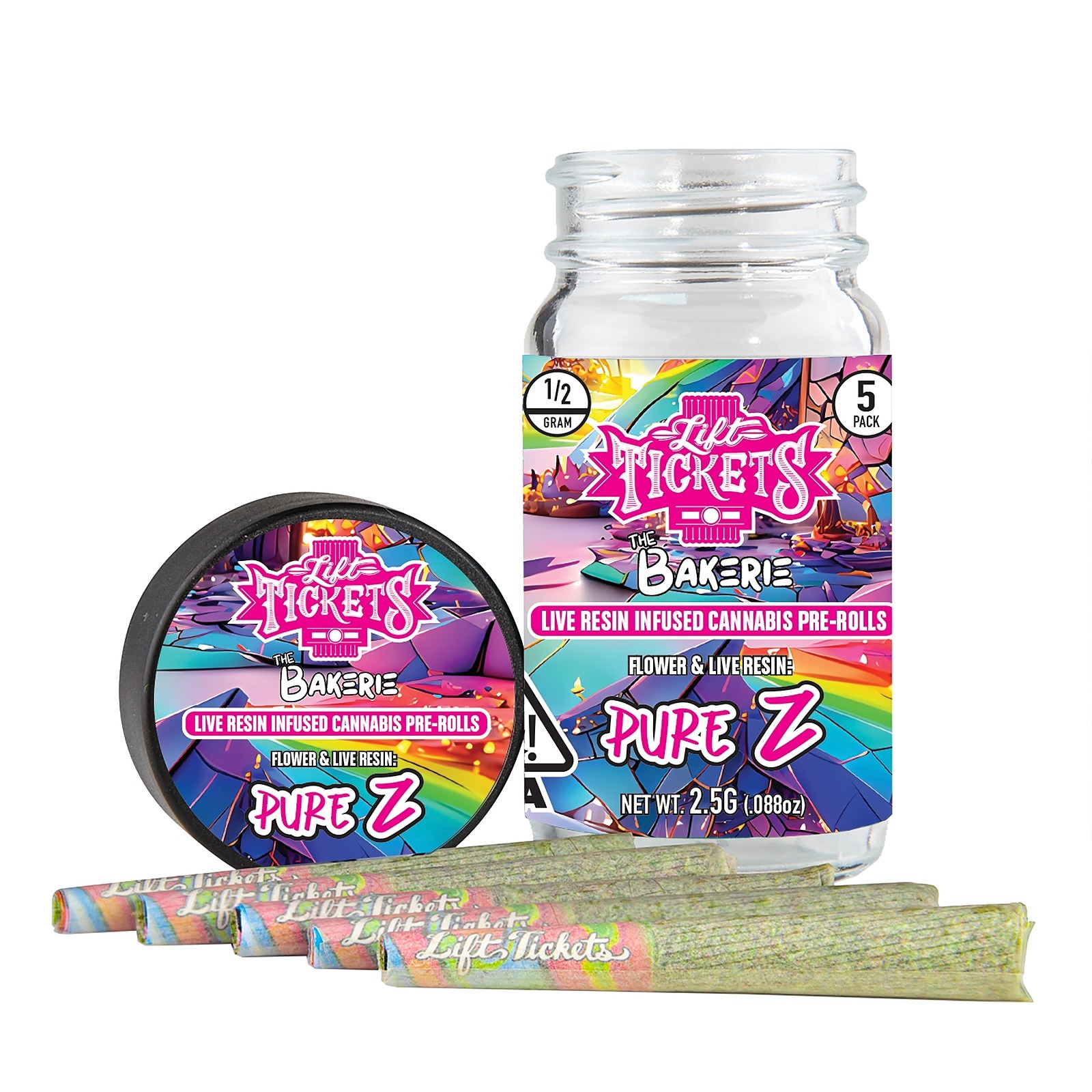Lift Tickets Pure Z 0.5g Infused Pre Roll Multipack (5) Hybrid