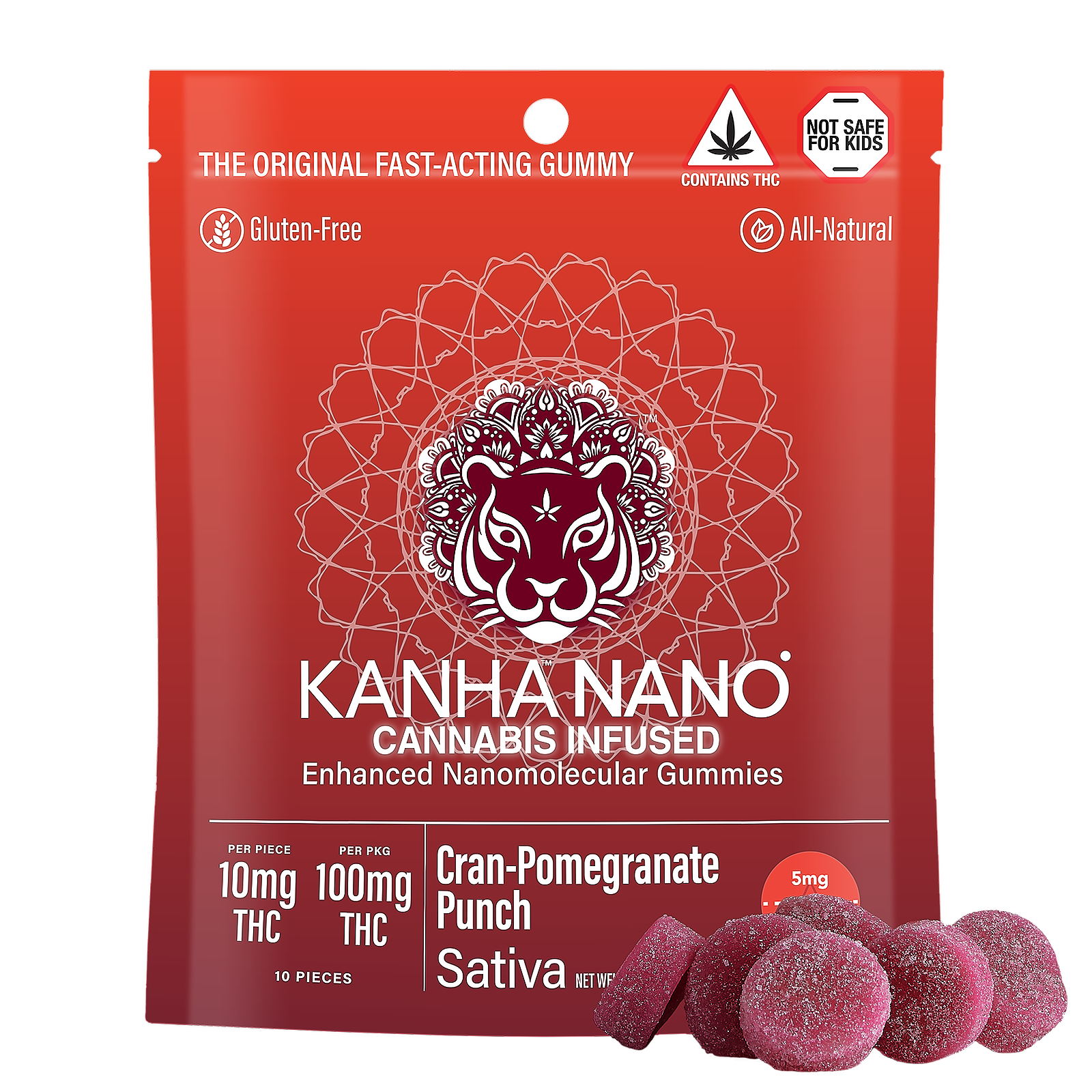 KANHA: KANHA | Nano | Cran-Pomegranate Punch Sativa | 100mg THC - 10mg ...