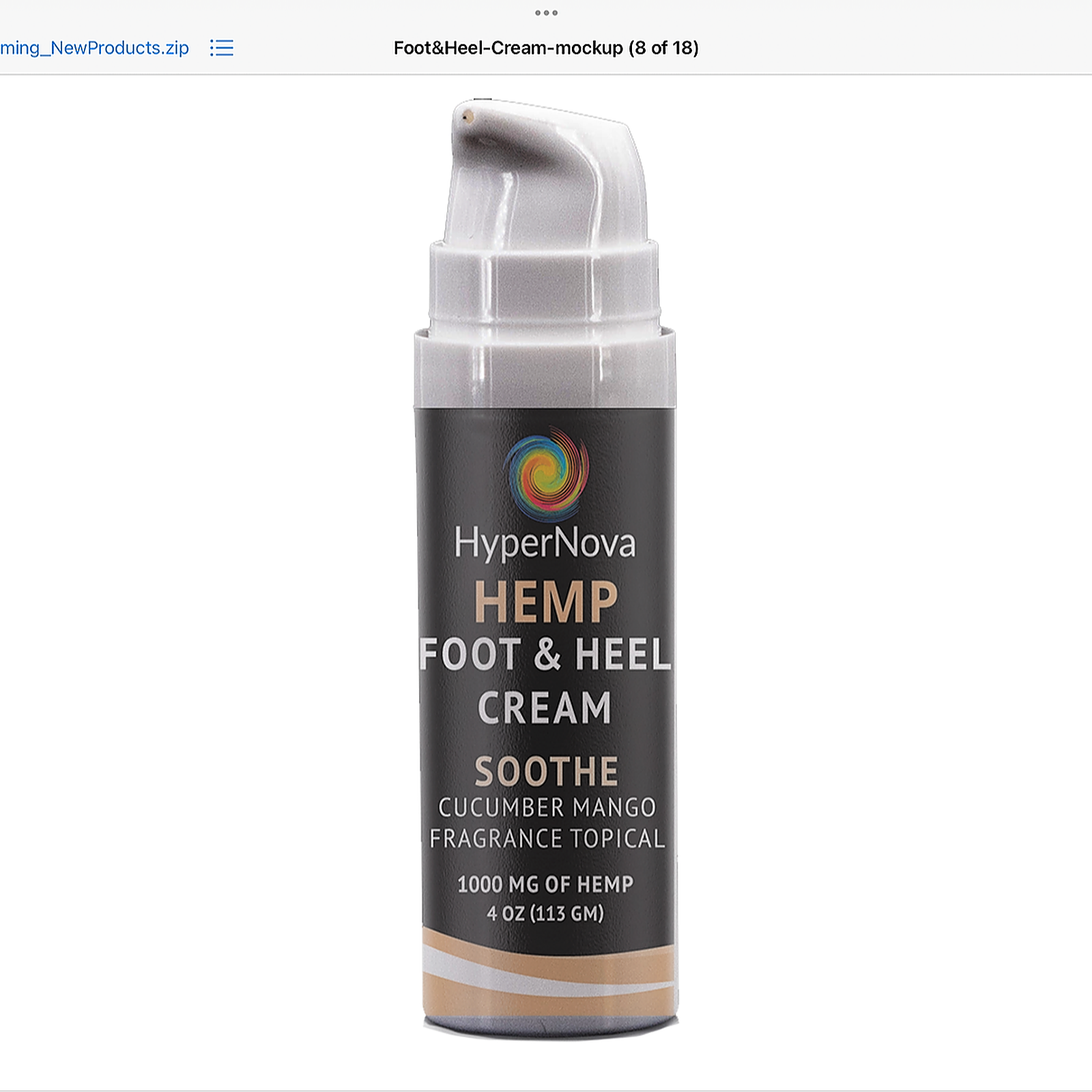 HypernovaCBD Healthy Feet Cool Cucumber, Mango and Spearmint Foot