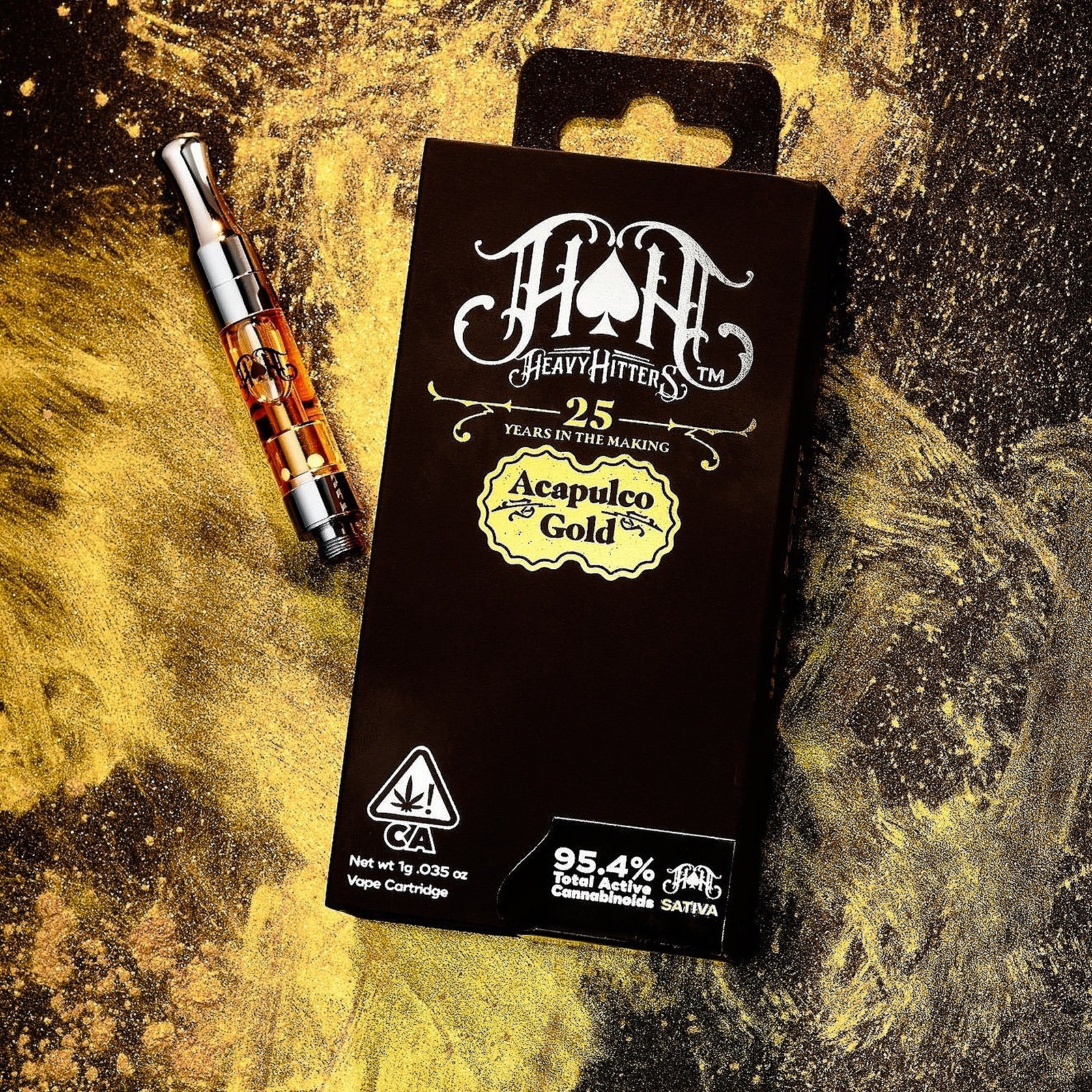ACAPULCO GOLD HH 25 - LIMITED EDITION 1G Cart (Sativa)