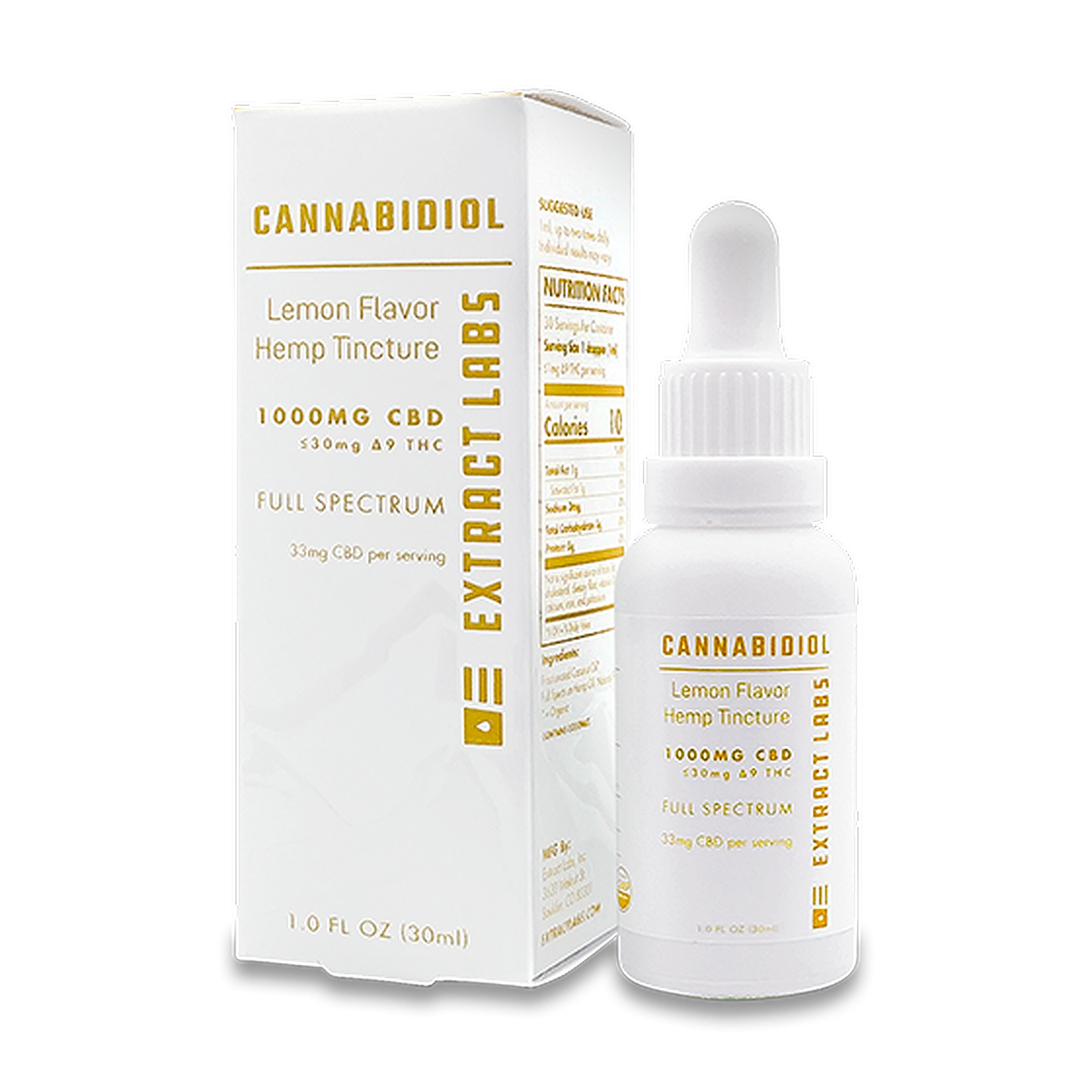 Extract Labs Lemon CBD Tincture Leafly