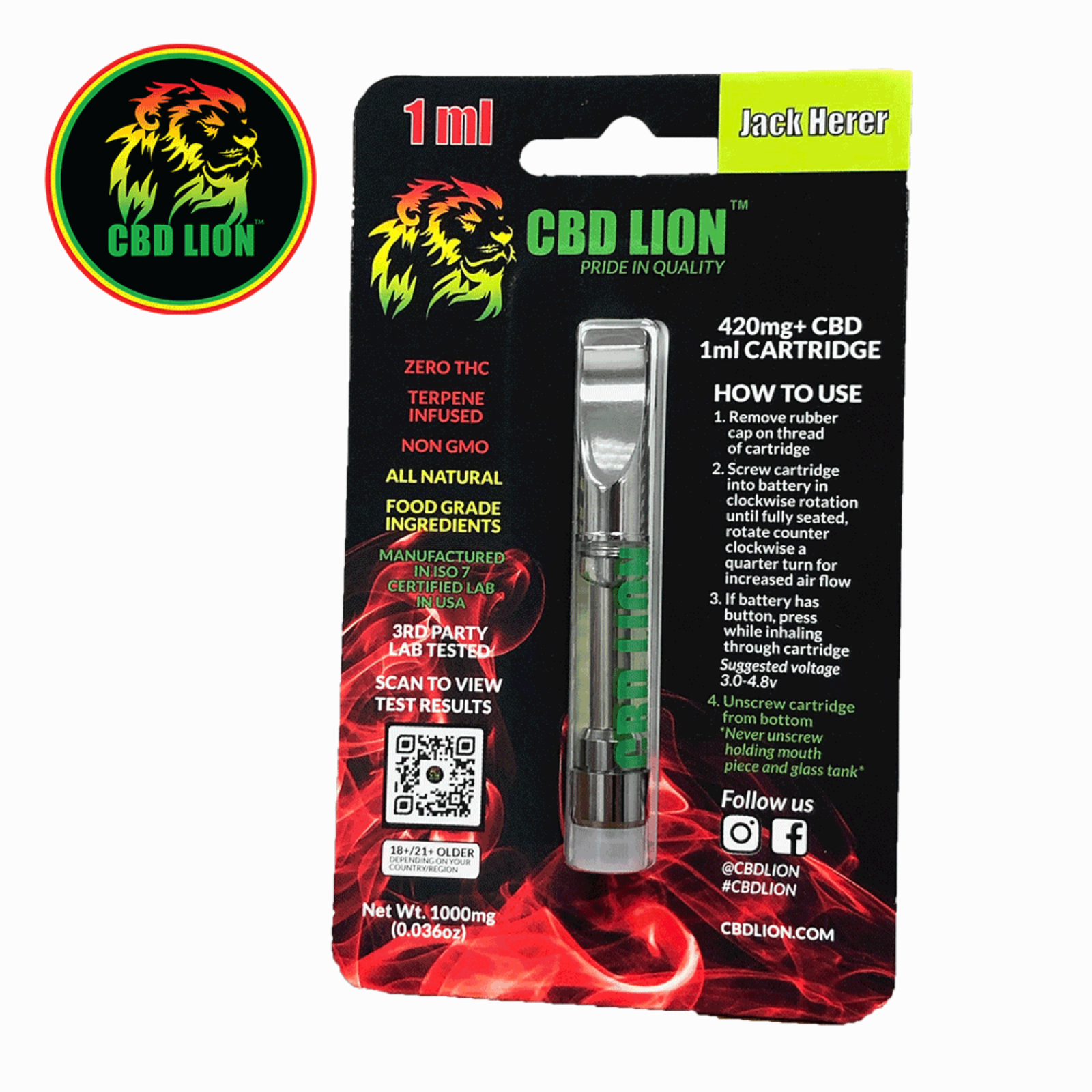 cbd vape jäger Jager 3 ml Terpenes main image 0