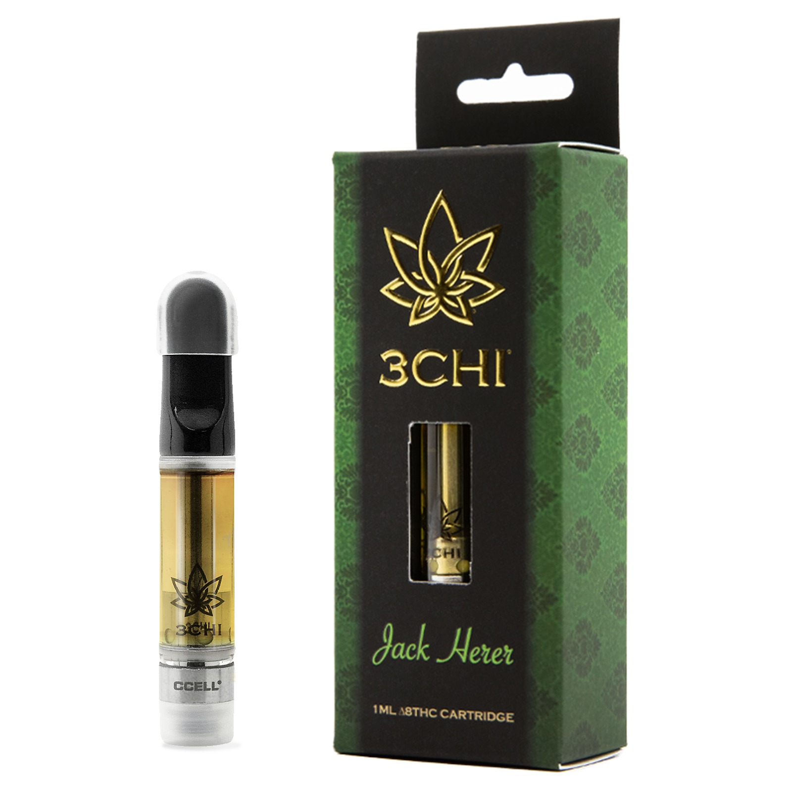 3CHI: Delta 8 Vape Cartridge - Jack Herer - 1ml | Leafly