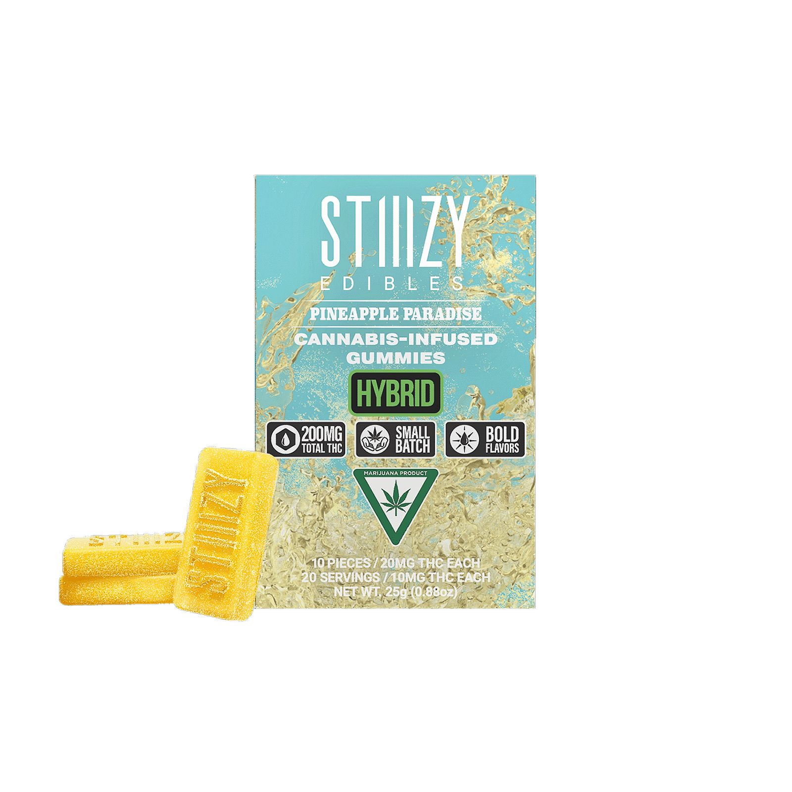 STIIIZY EDIBLES PINEAPPLE PARADISE - 200MG GUMMIES