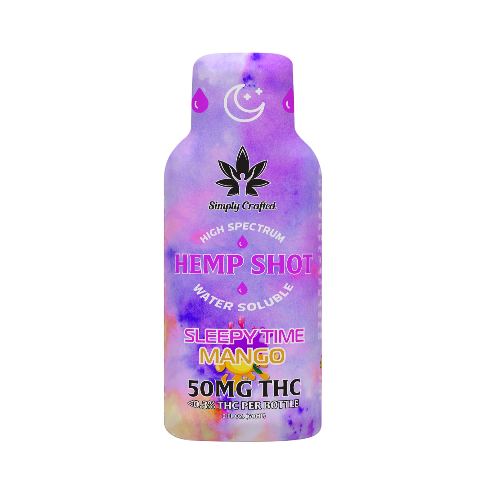 Simply Crafted 25 OFF with code LEAFLY 50mg THC Shot SleepyTime