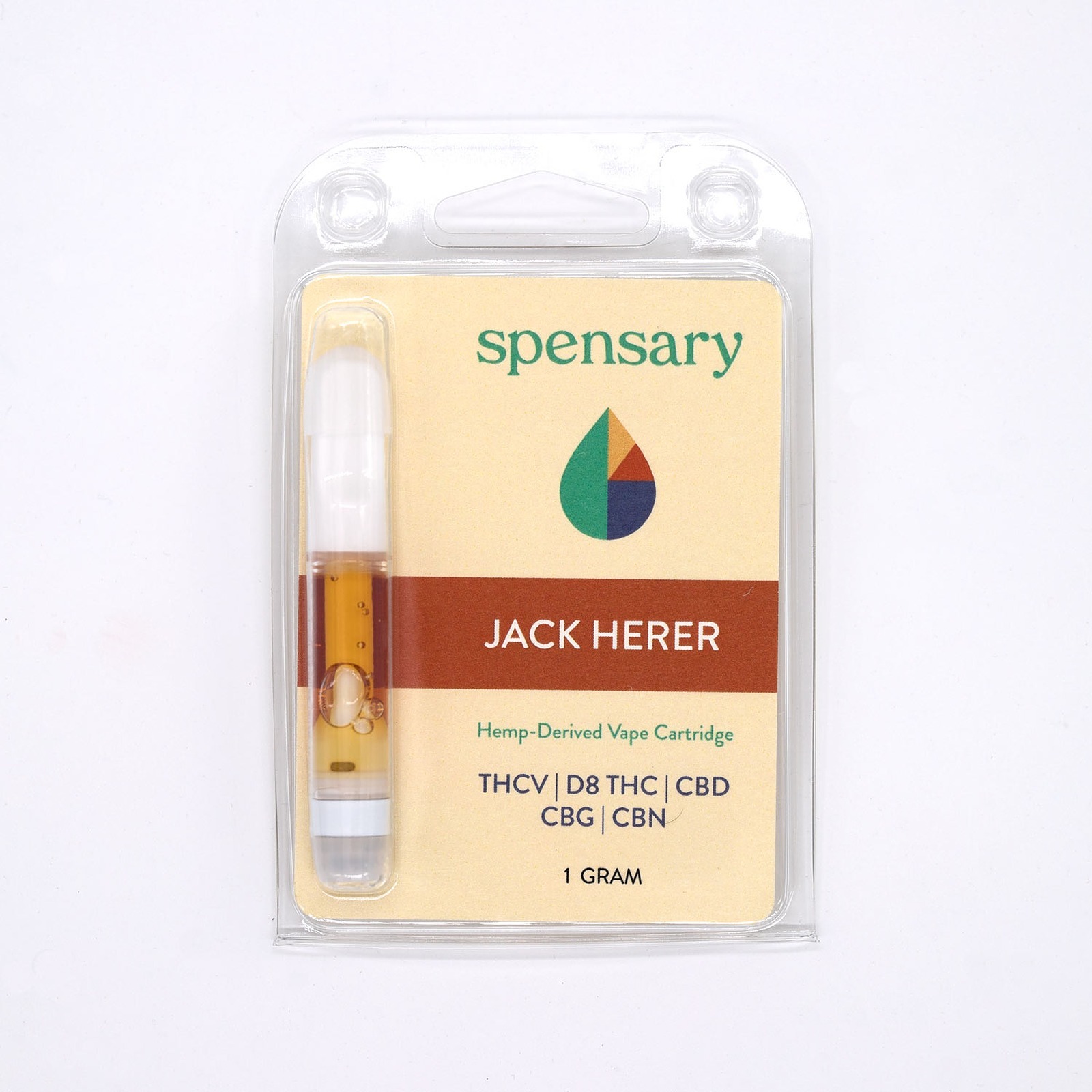 Spensary: THCV/Delta-8 THC Vape Cartridge - Jack Herer - 1 Gram | Leafly