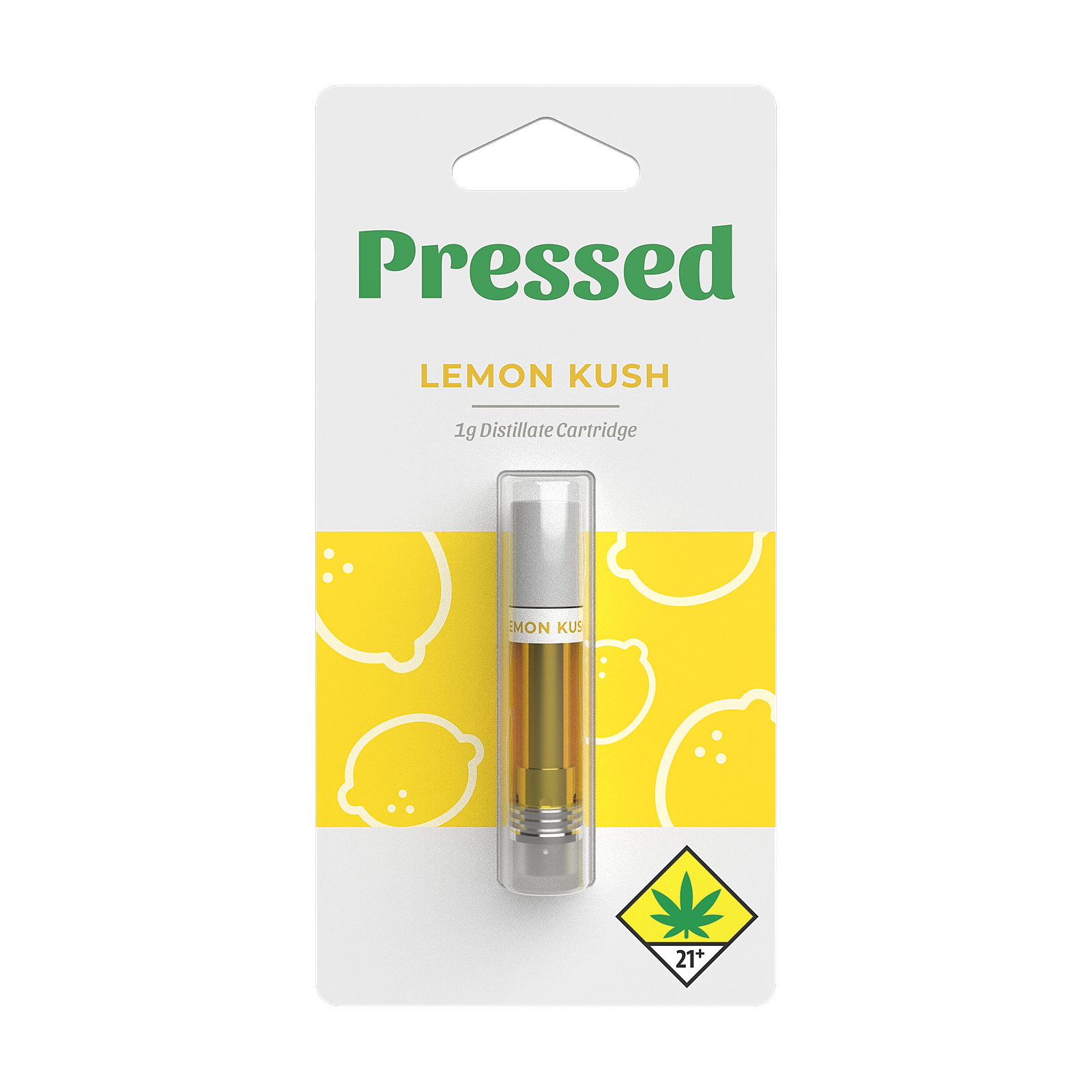 Pressed Lemon Kush distillate cartridge Leafly