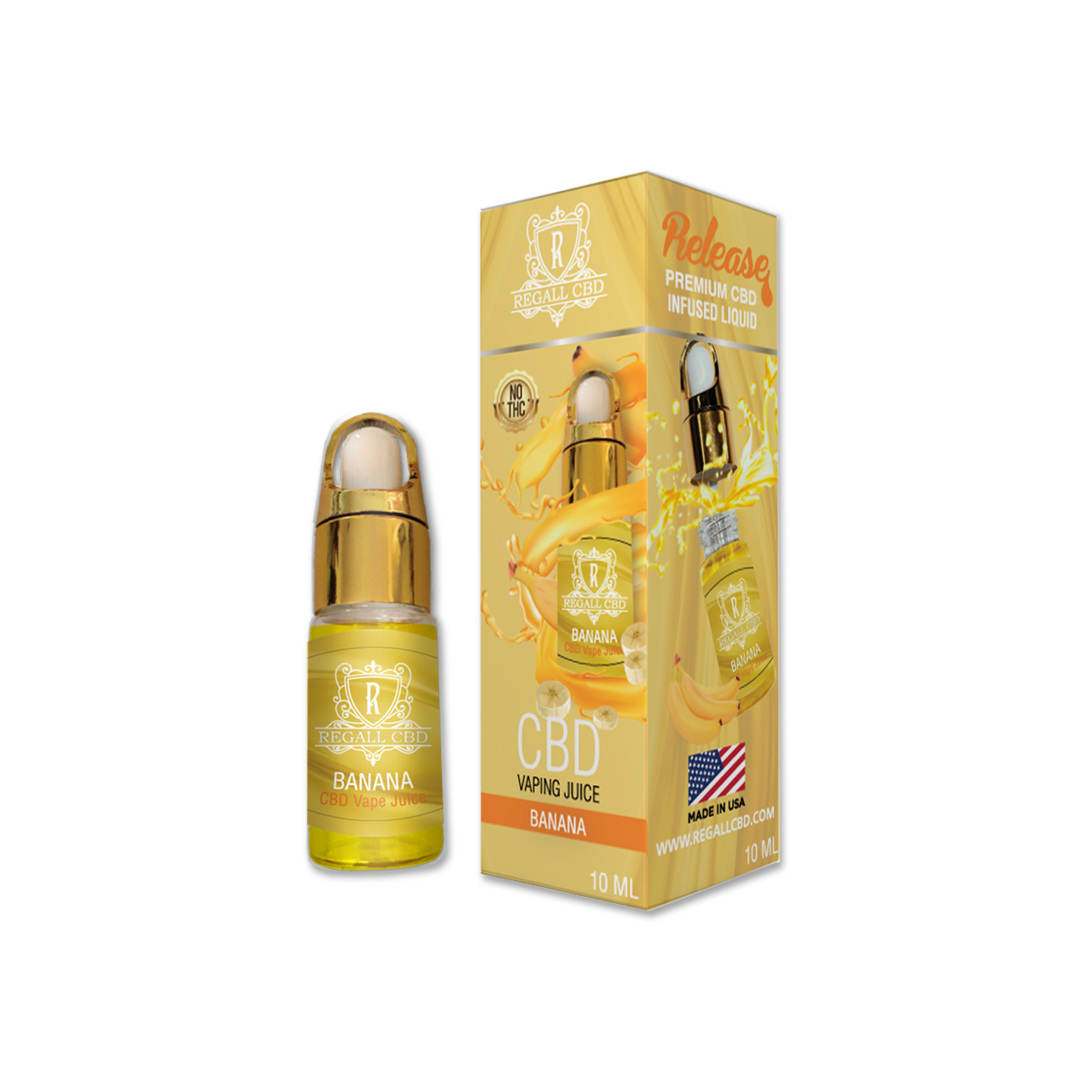 RA Royal: Regall CBD Vape Juice: Banana (250 MG) | Leafly