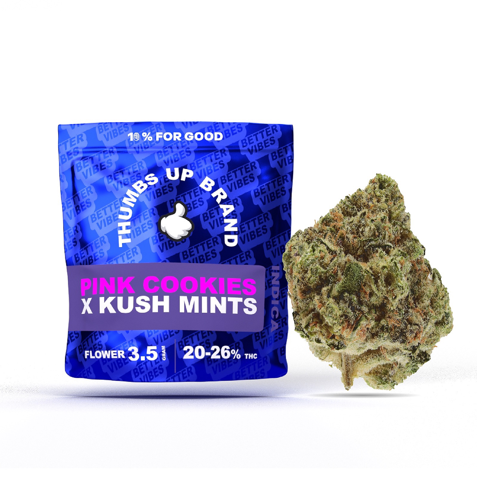 Thumbs Up Brand Pink Cookies x Kush Mints Leafly