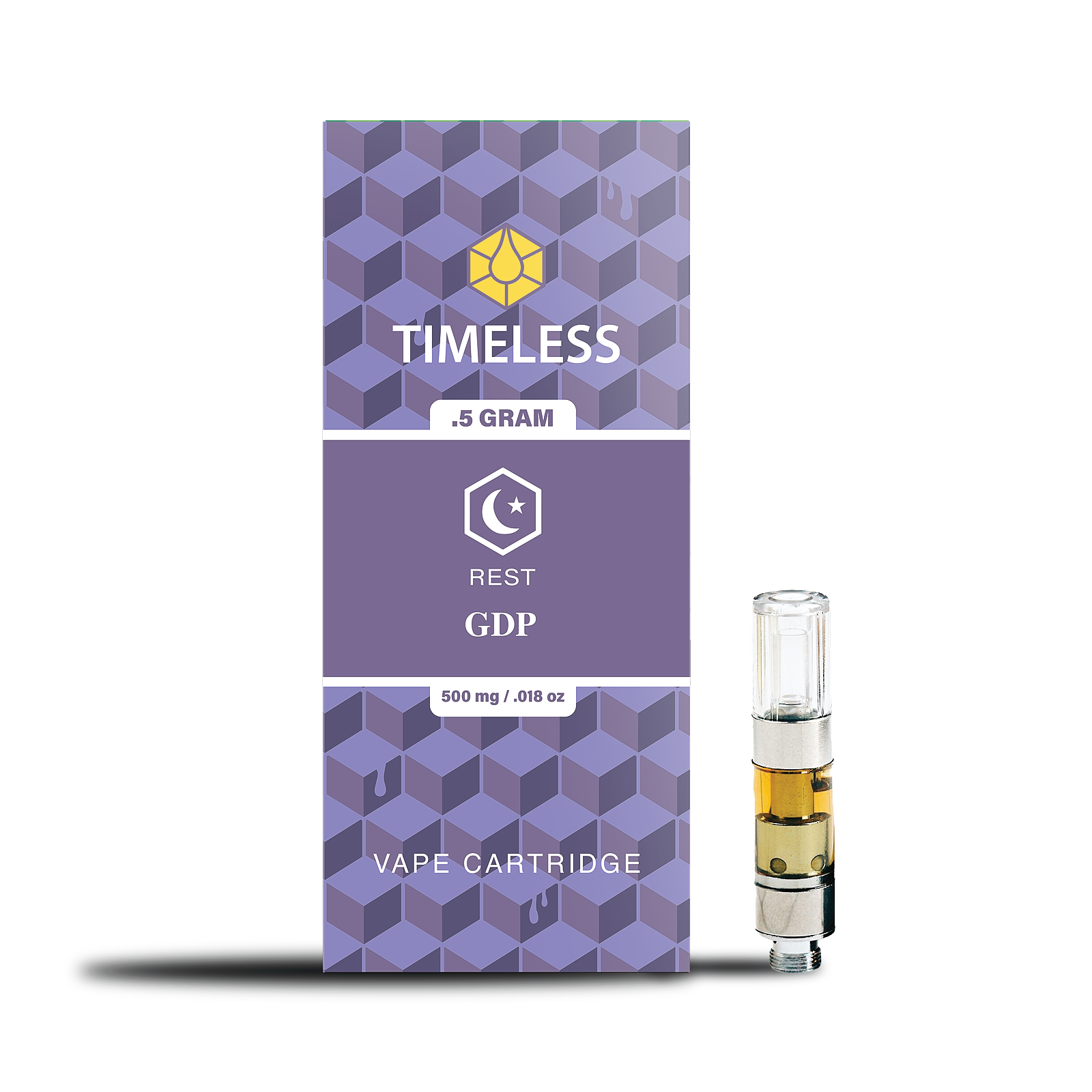 Timeless Vapes: Timeless GDP 500mg Vape Cartridge (Rest) | Leafly