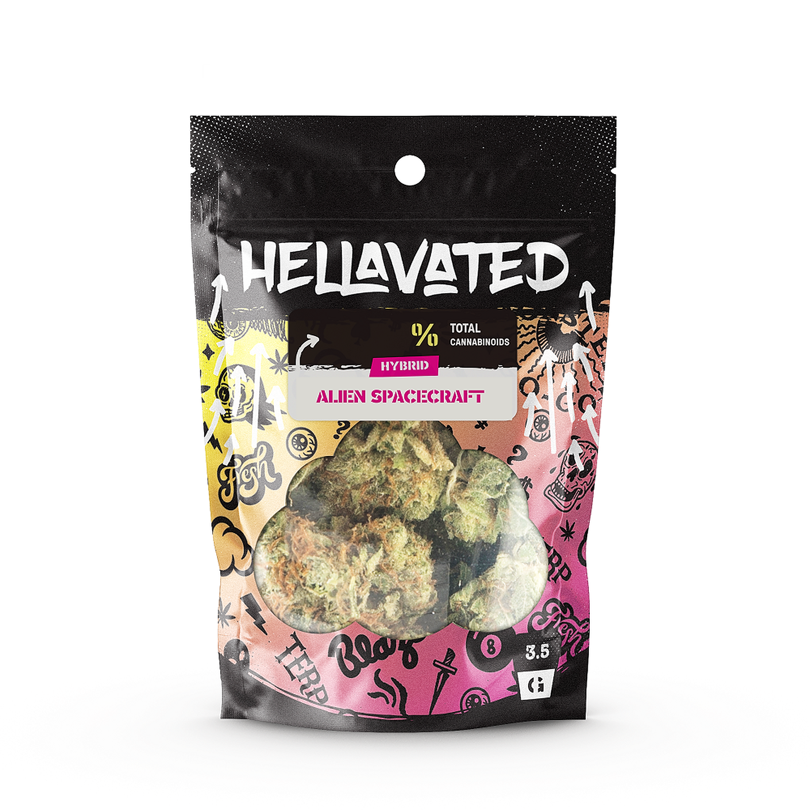 Hellavated: Alien Spacecraft Just Budz 3.5g | Leafly