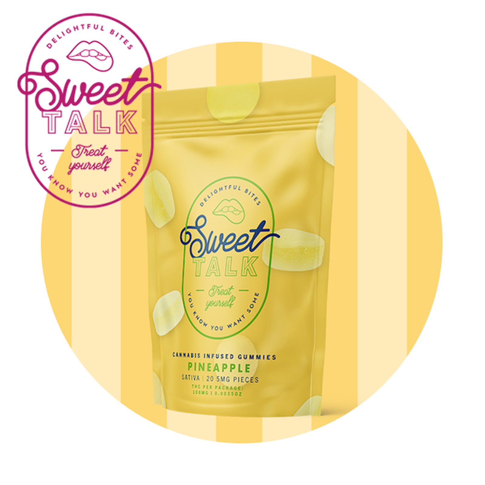 Sweet Talk Sweet Talk Gummies Pineapple Sativa Leafly