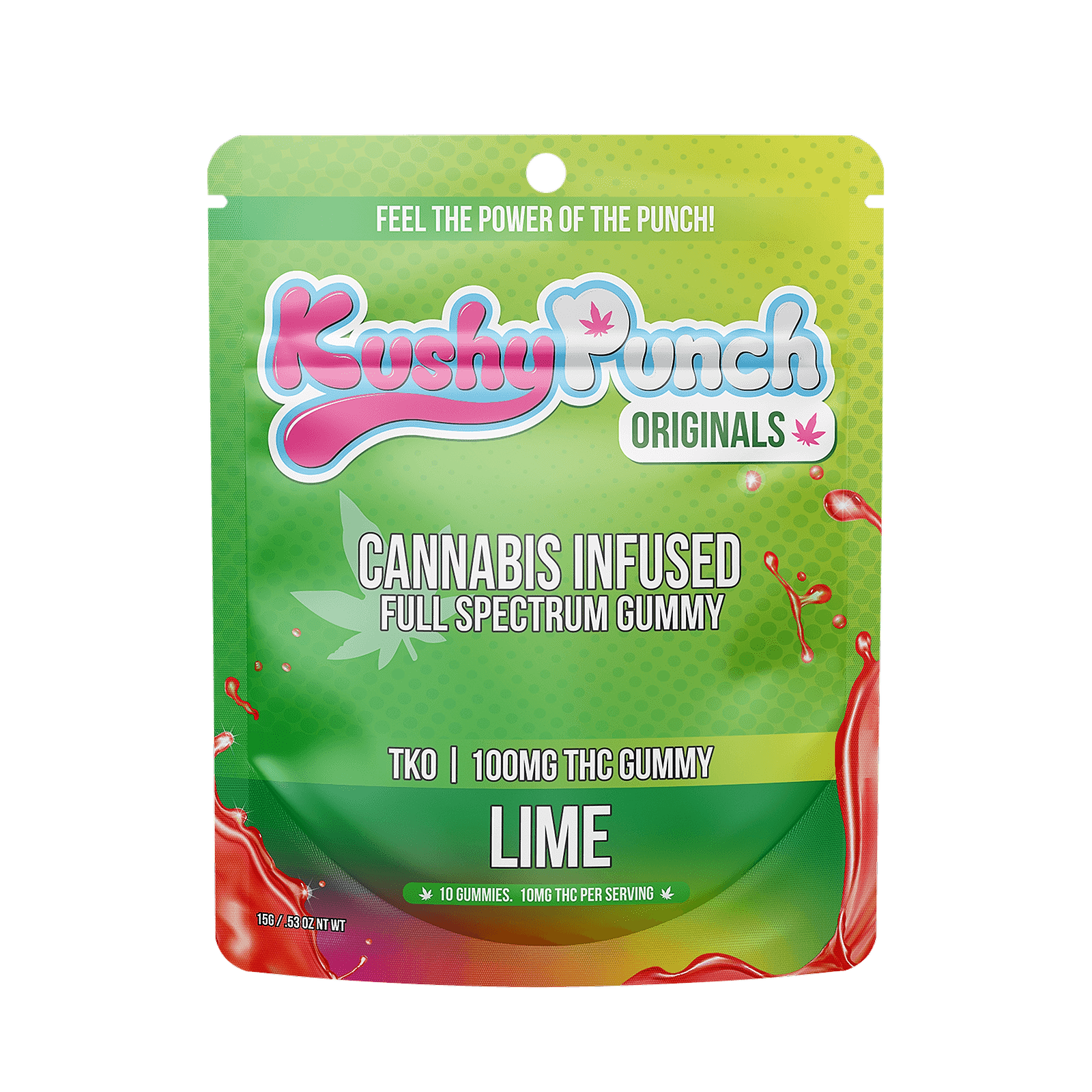 Kushy Punch: KUSHY PUNCH - T.K.O. LIME GUMMY 100MG | Leafly