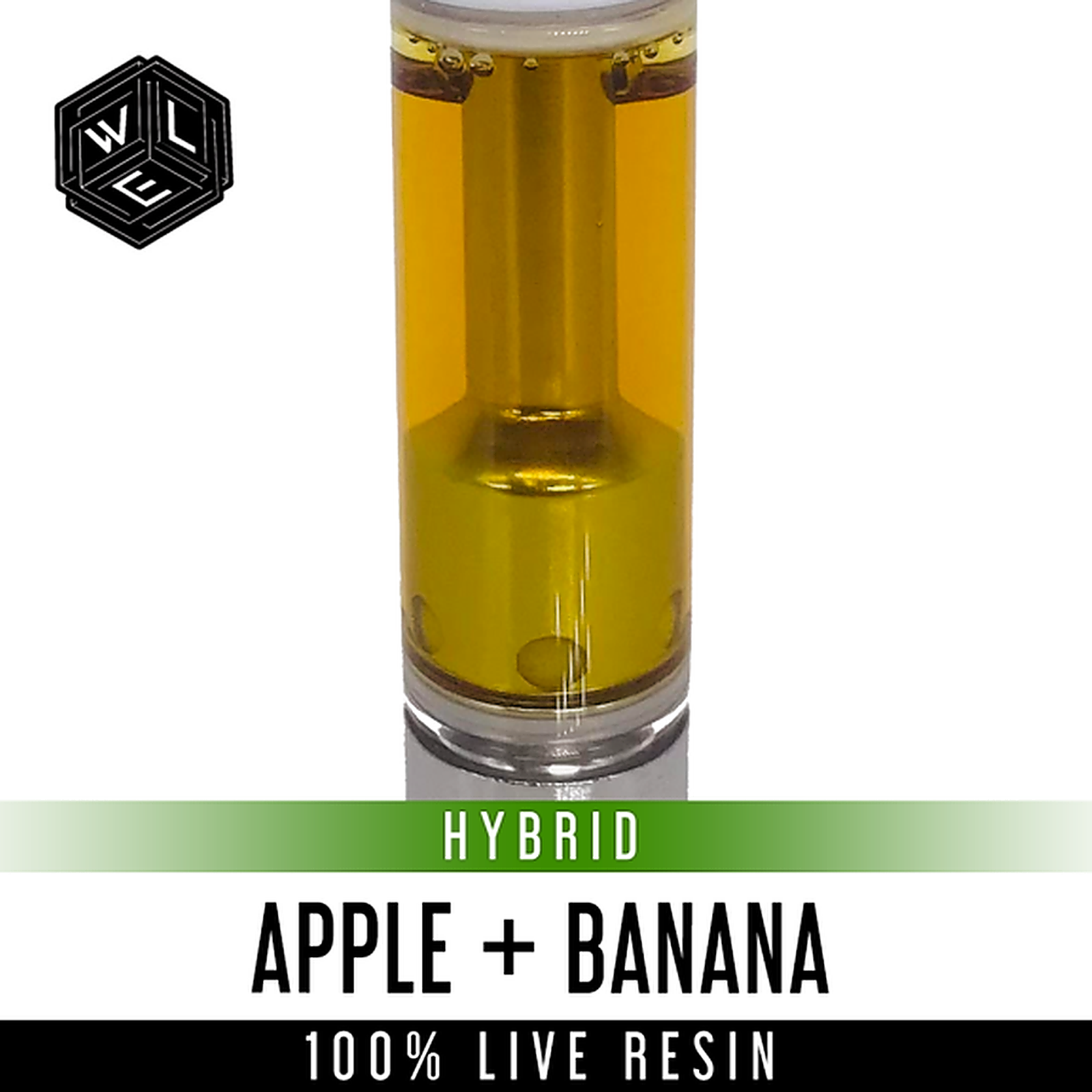 White Label Extracts Apple & Banana 100 Live Resin Cartridge 1 Gram