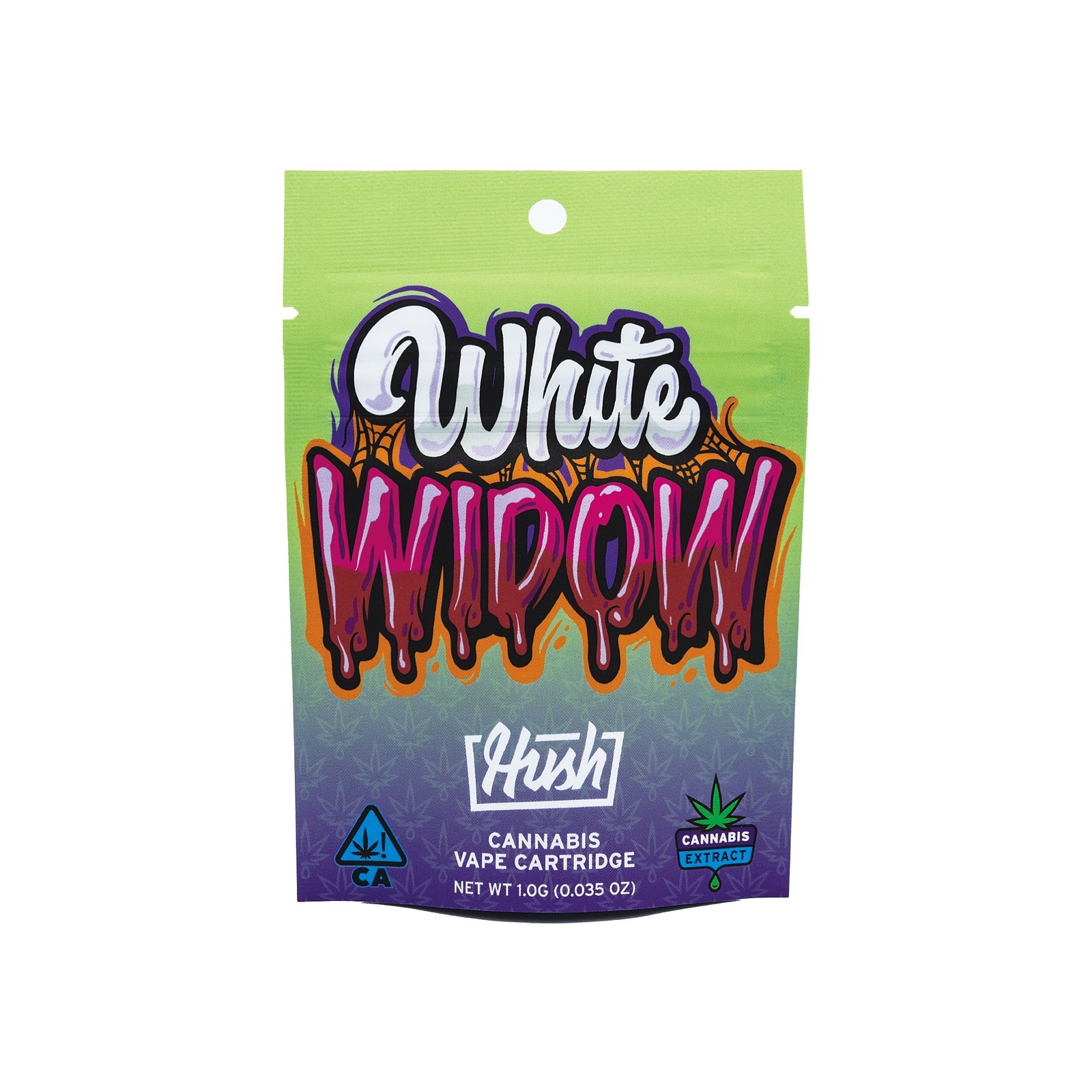 HUSH White Widow Flavored Distillate Cartridge 1g Leafly