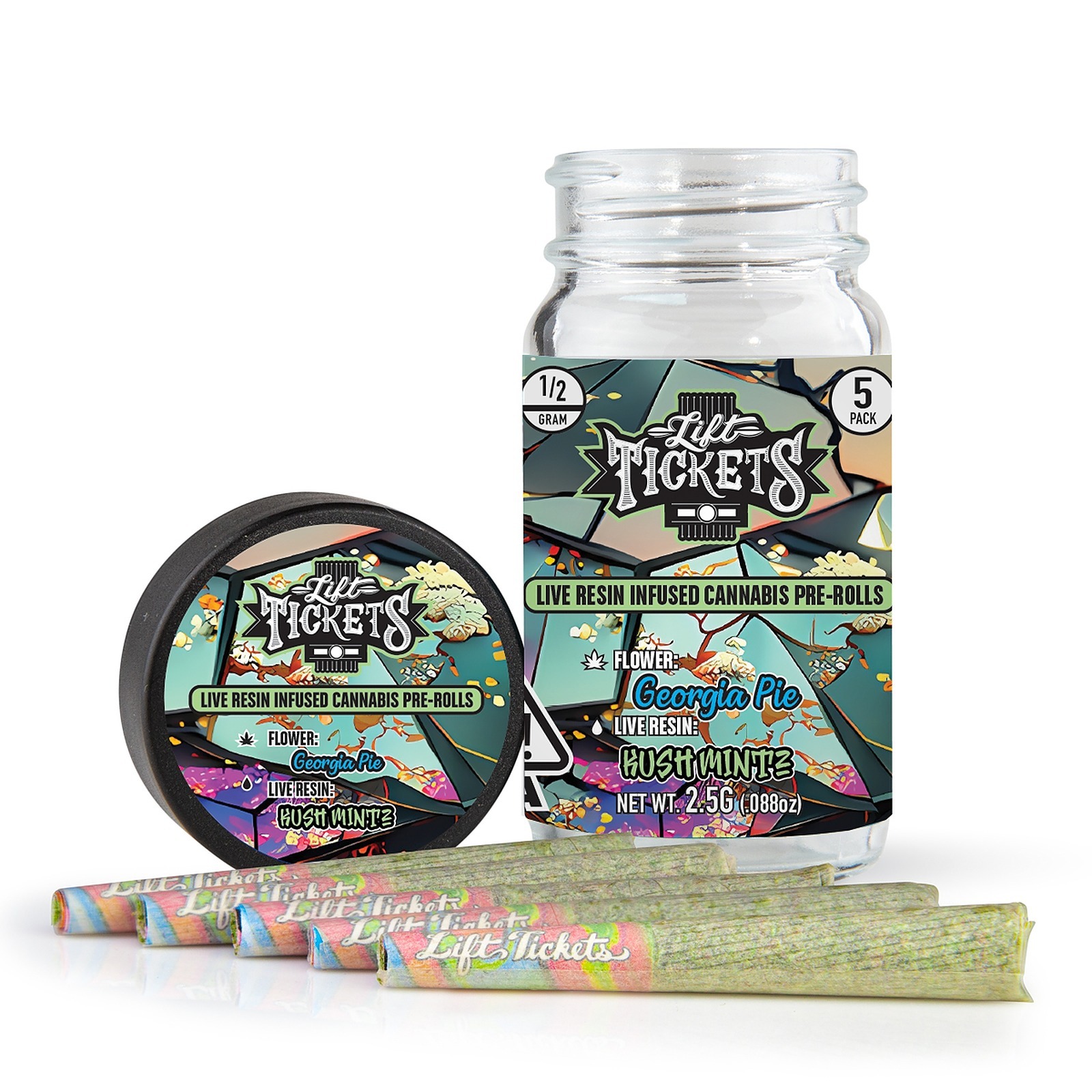 Lift Tickets Pie x Kush Mintz 0.5g Infused Pre Roll