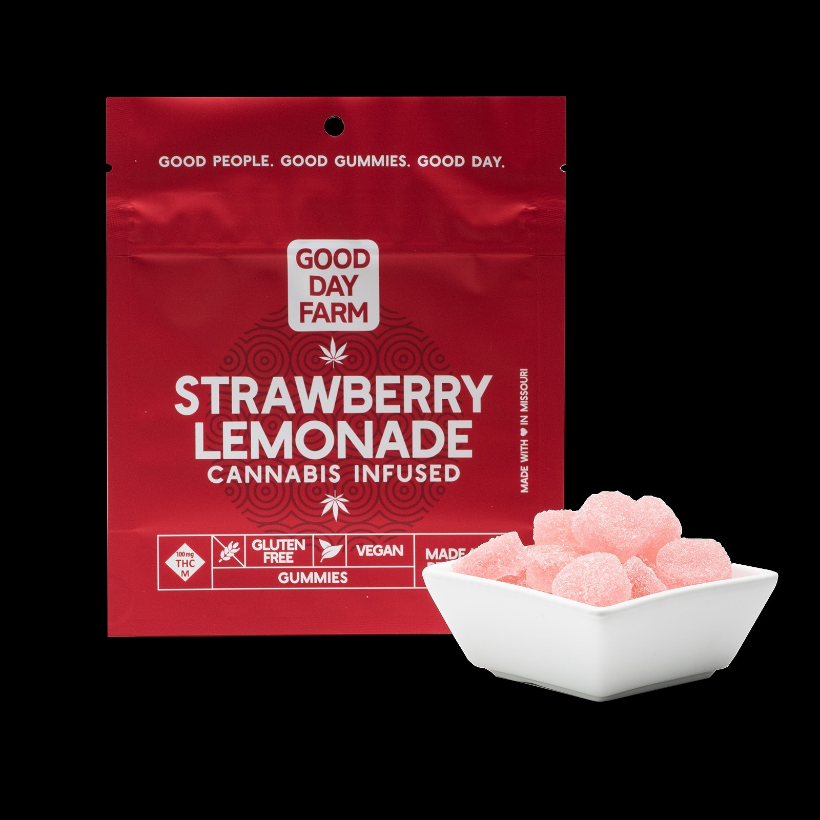 Good Day Farm Strawberry Lemonade Gummies 100mg 10pack Leafly